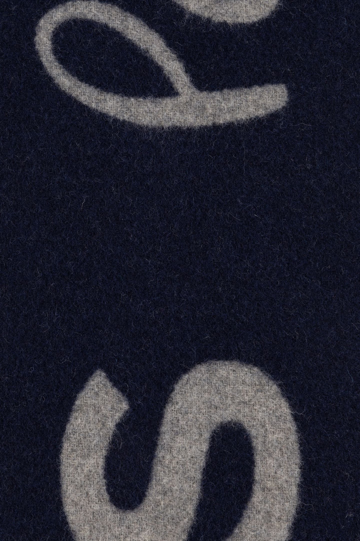 MEN SCARF PS ZEBRA LOGO NAVY 6