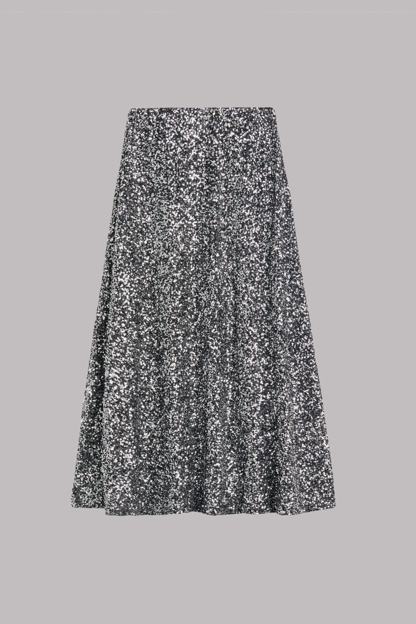 THE DARK LONG SEQUIN SKIRT BLACK 3