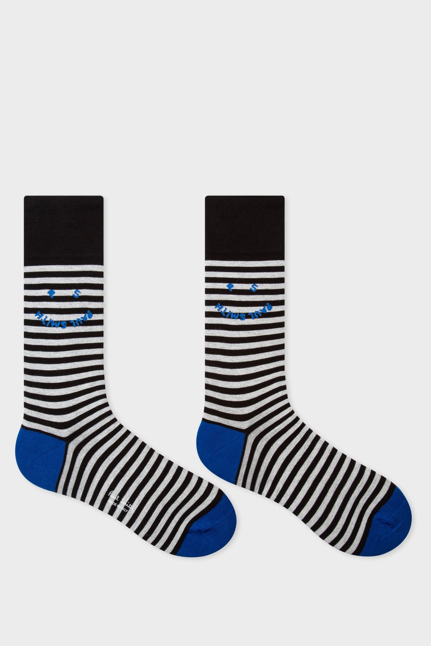 MEN SOCK HAPPY STRIPE BLACK 4