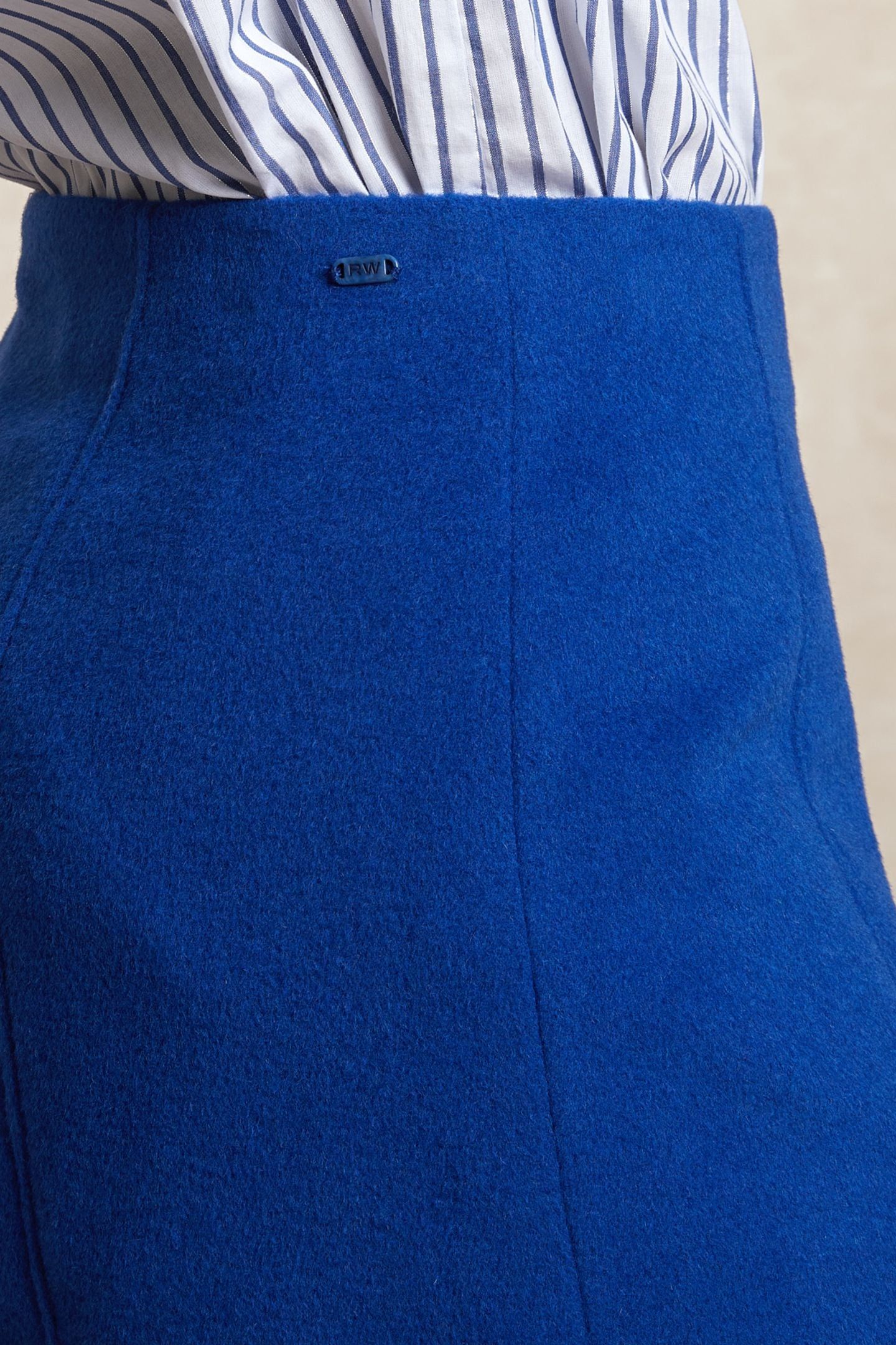SHORT WOOLEN SKIRT BLUE 4