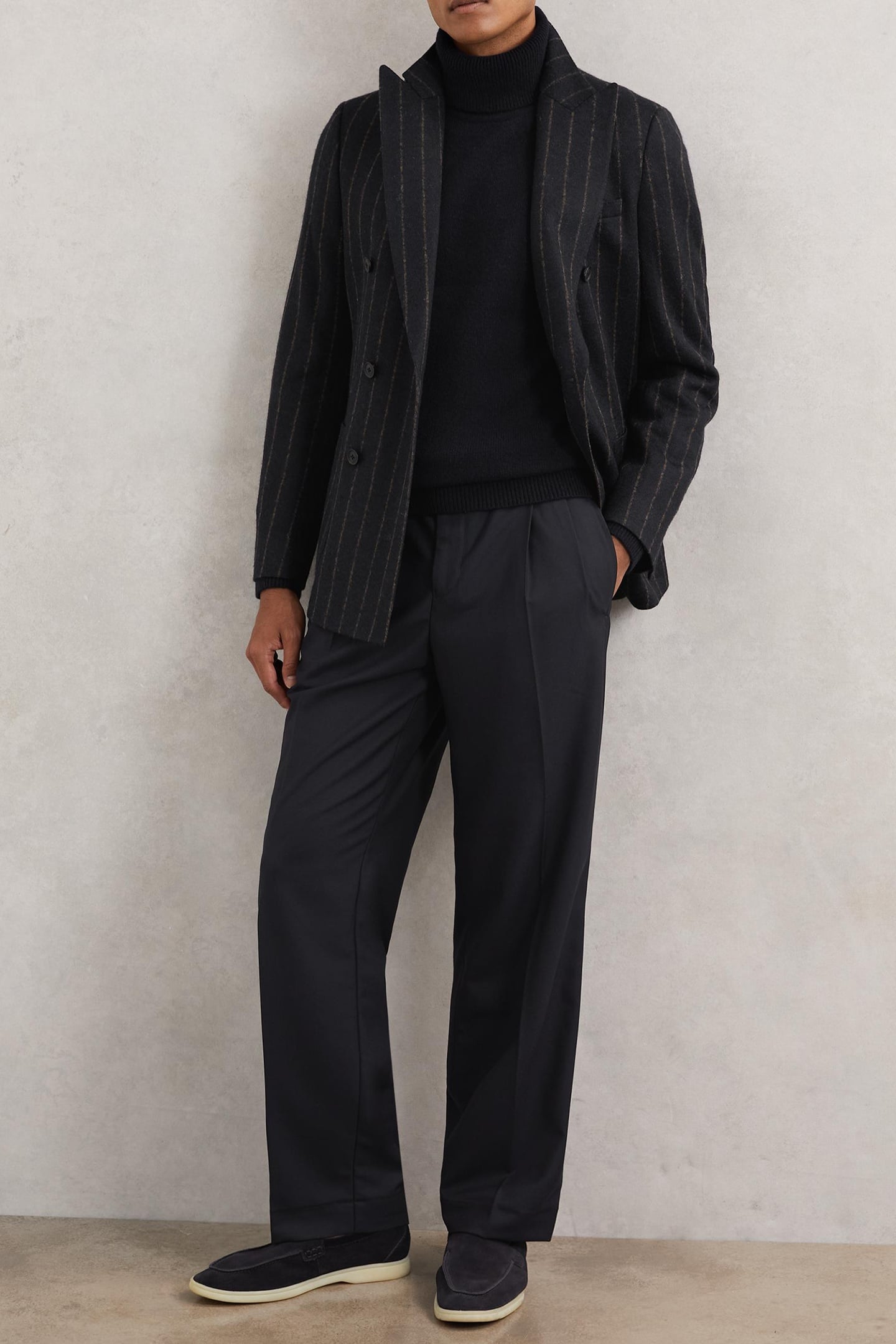RELAXED TWILL TROUSER NAVY 2