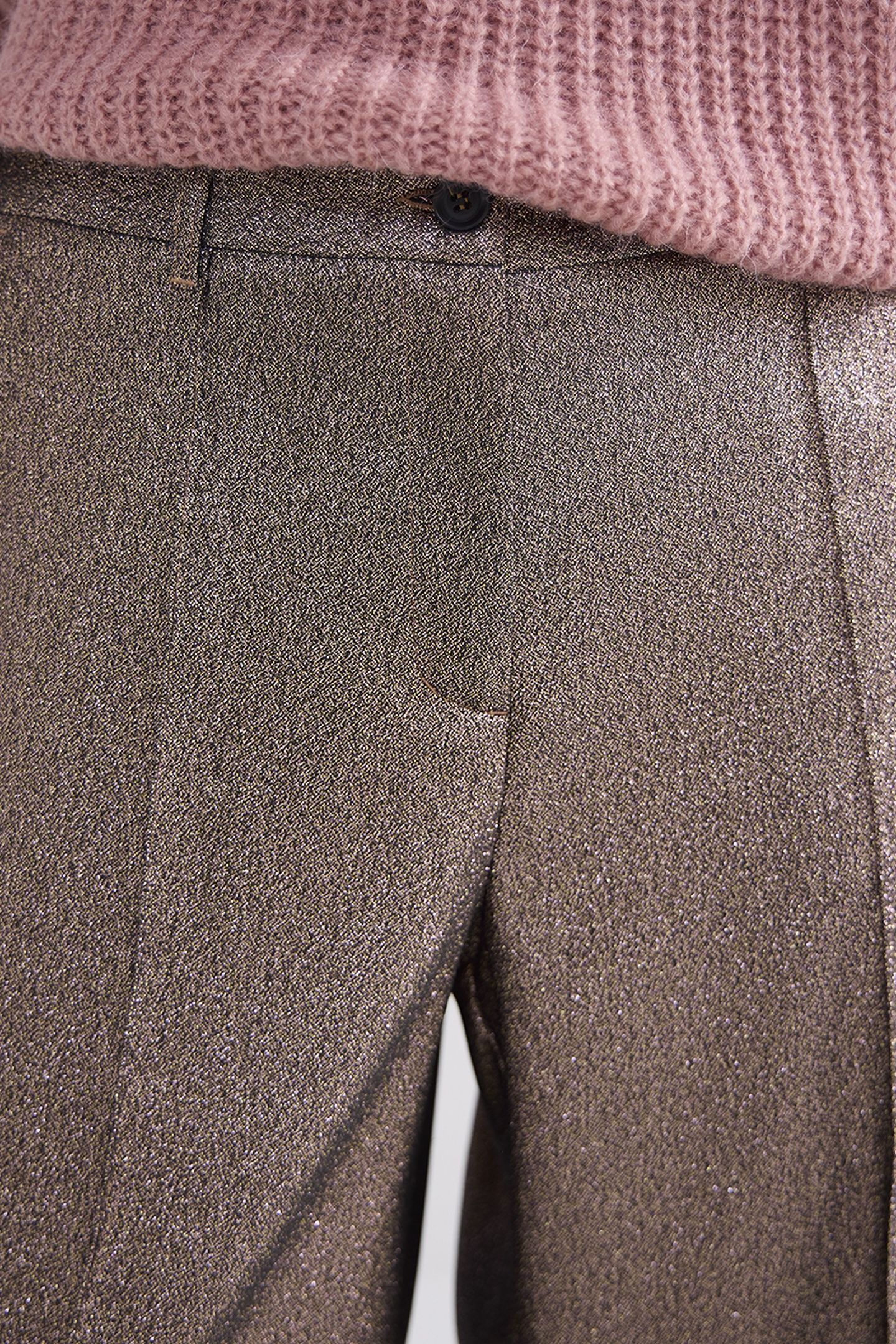 TROUSERS GLITTER CAMEL BROWN 4