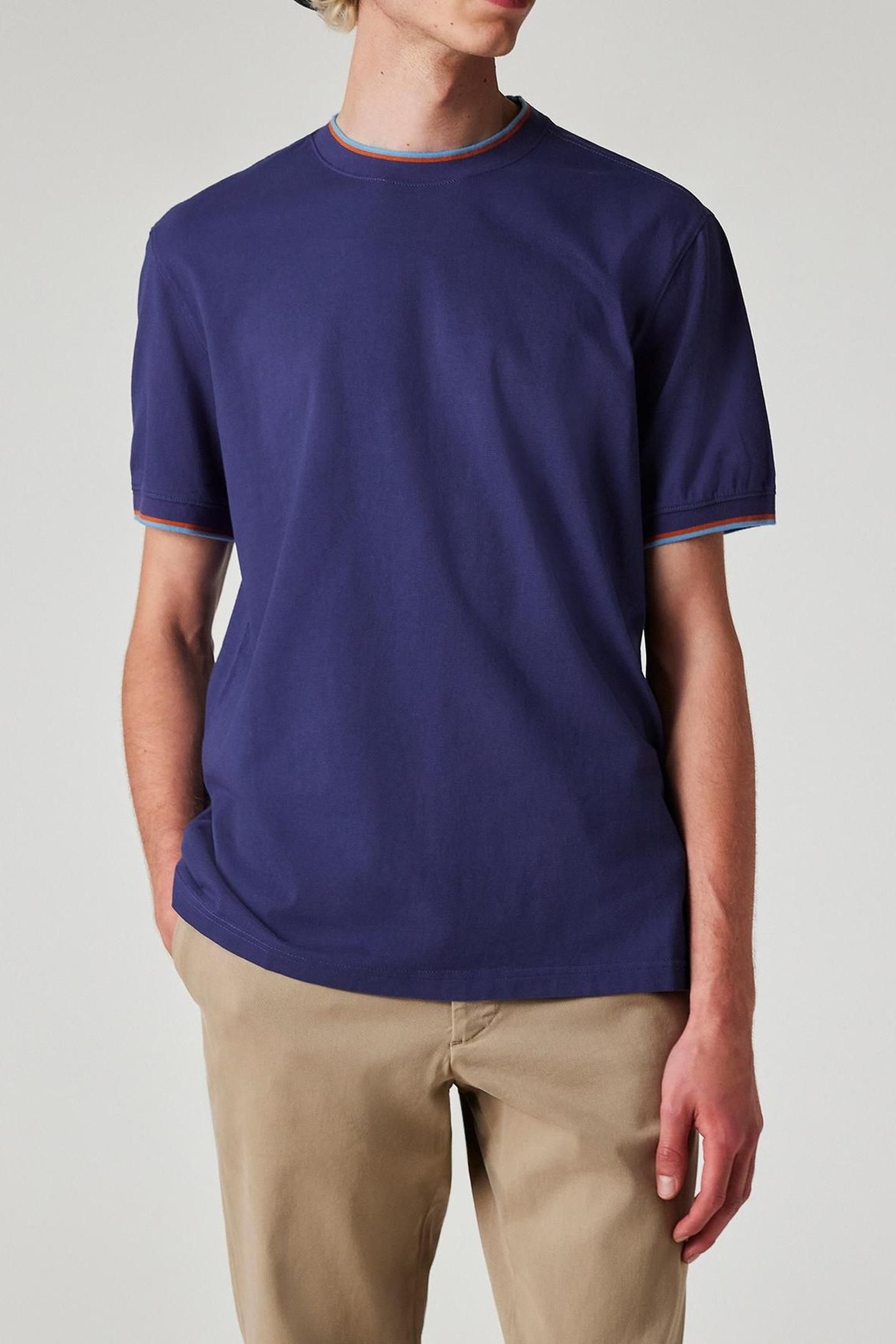 MENS REG FIT SS TSHIRT INDIGO 1