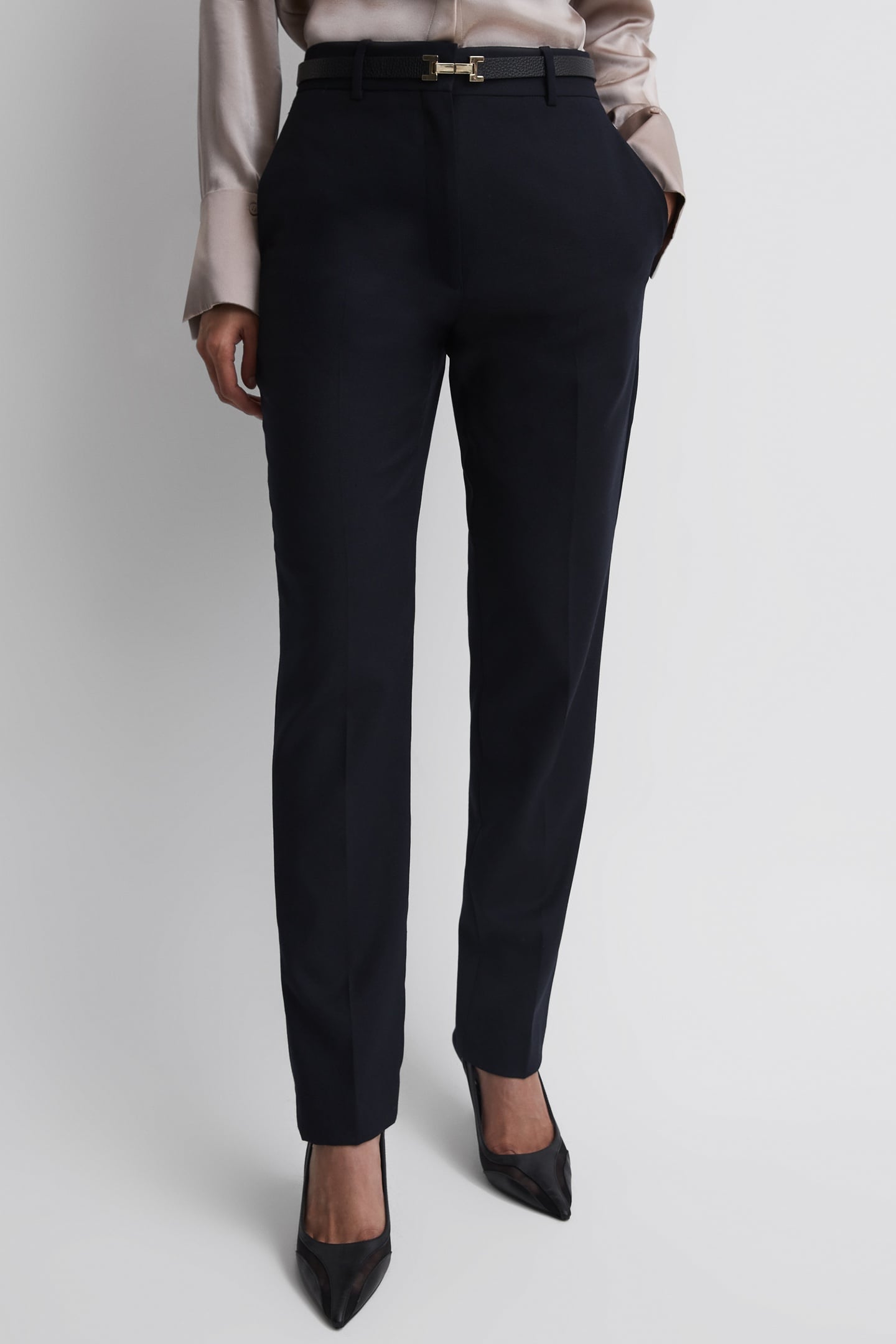 TAILORED SLIM LEG TROUSER NAVY 2
