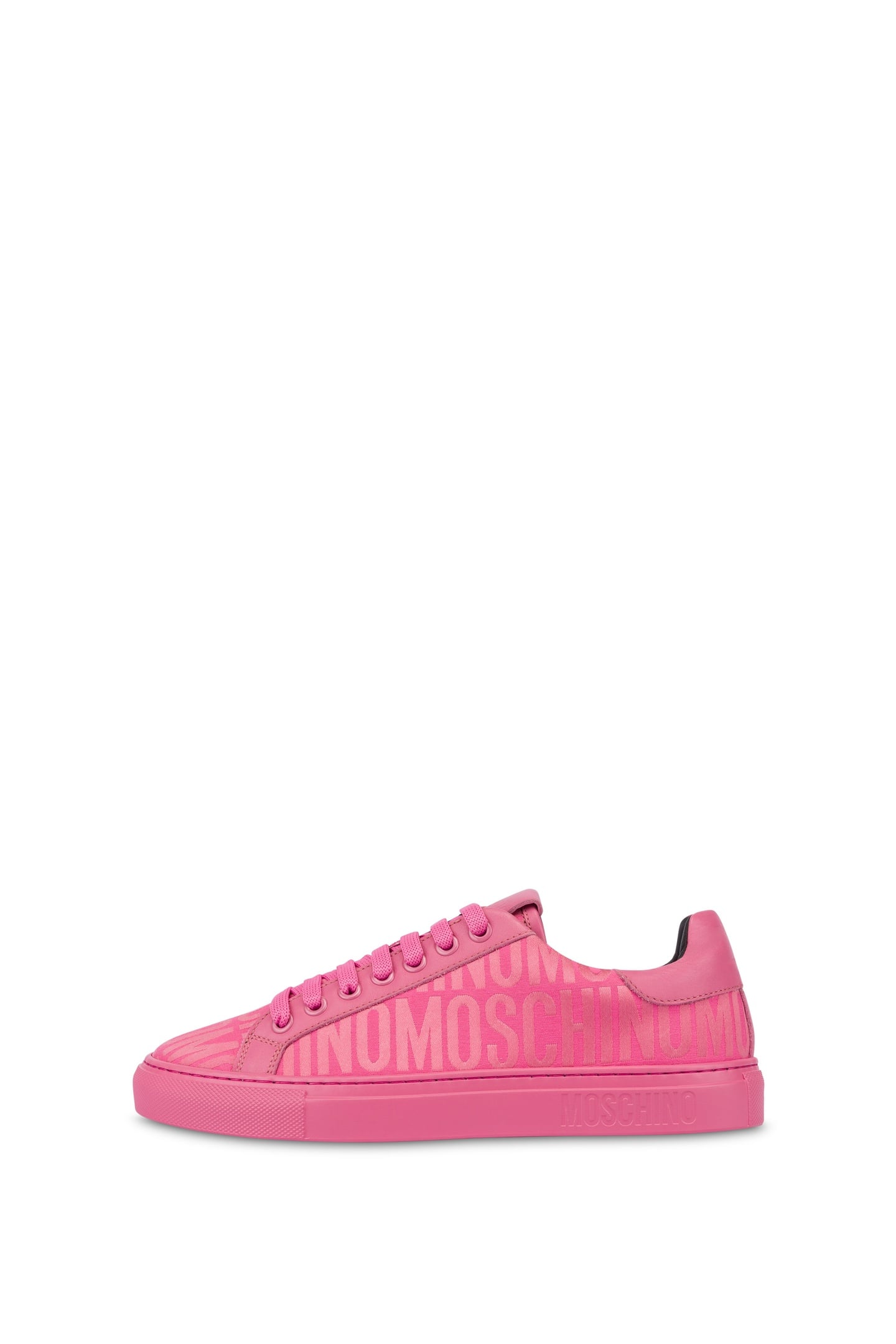 SNEAKERS IN NYLON ALLOVER LOGO PINK 1