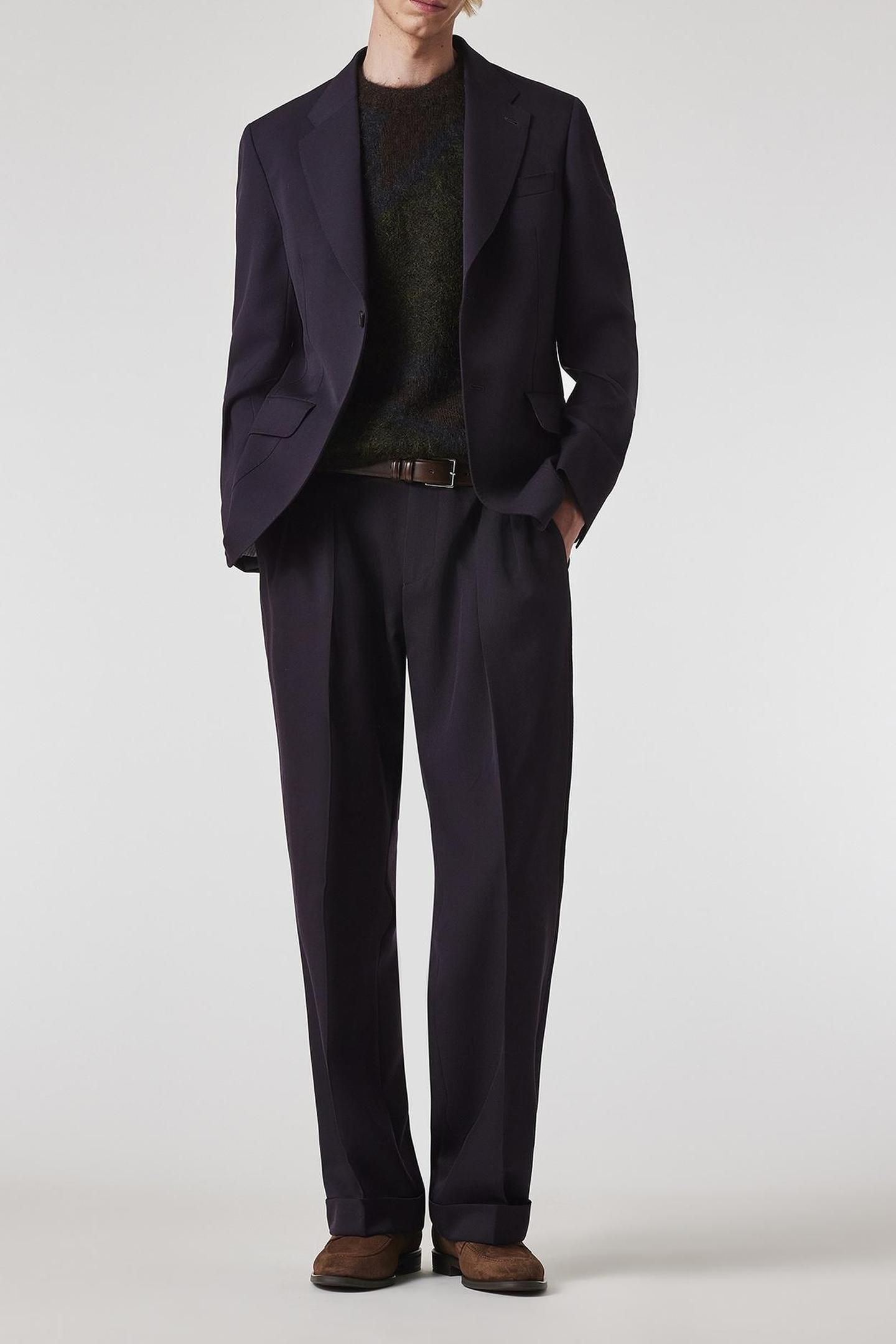 MENS 2 BUTTON JACKET DARK VIOLET 5