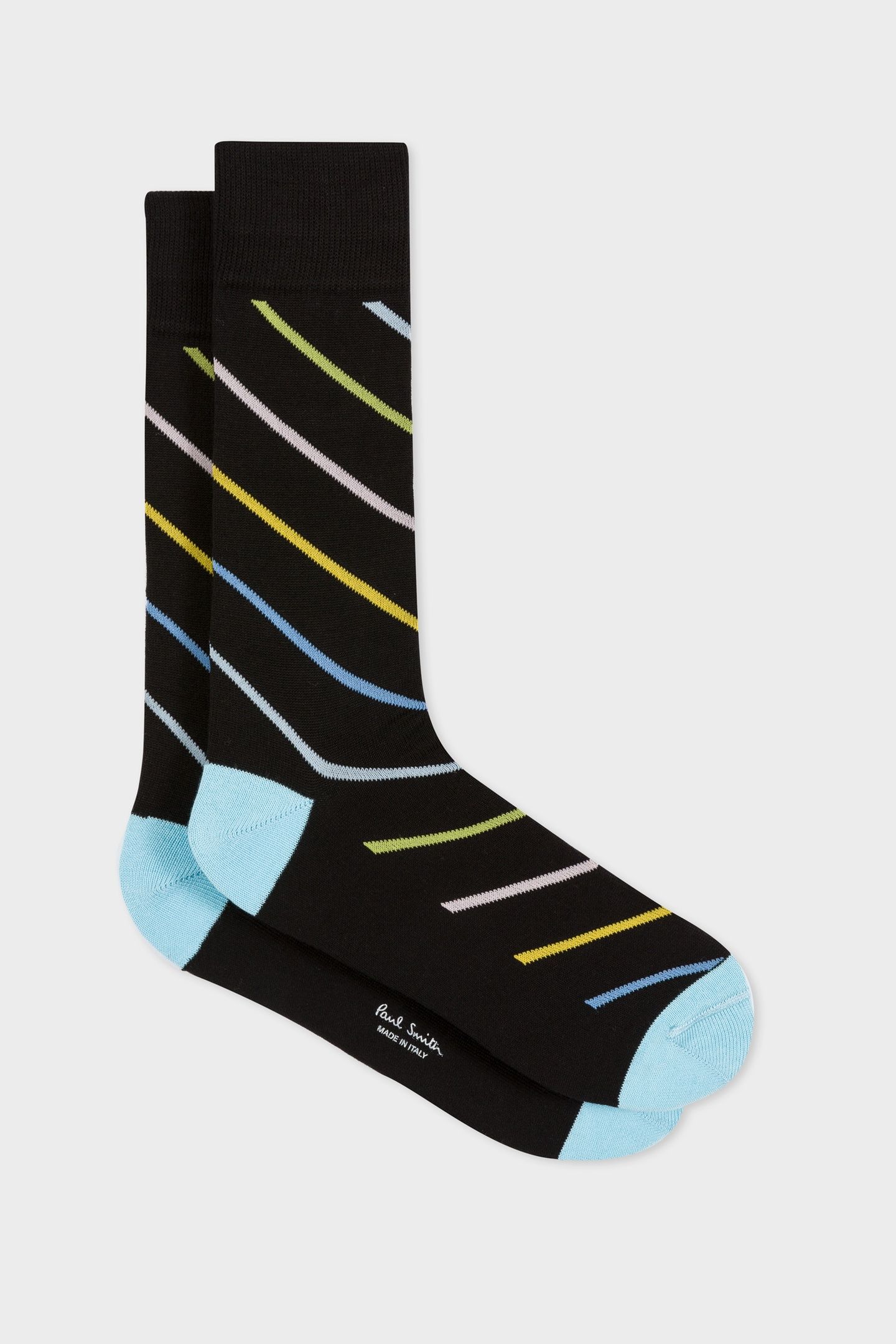 MEN SOCK DIAGANOL BLACK 3