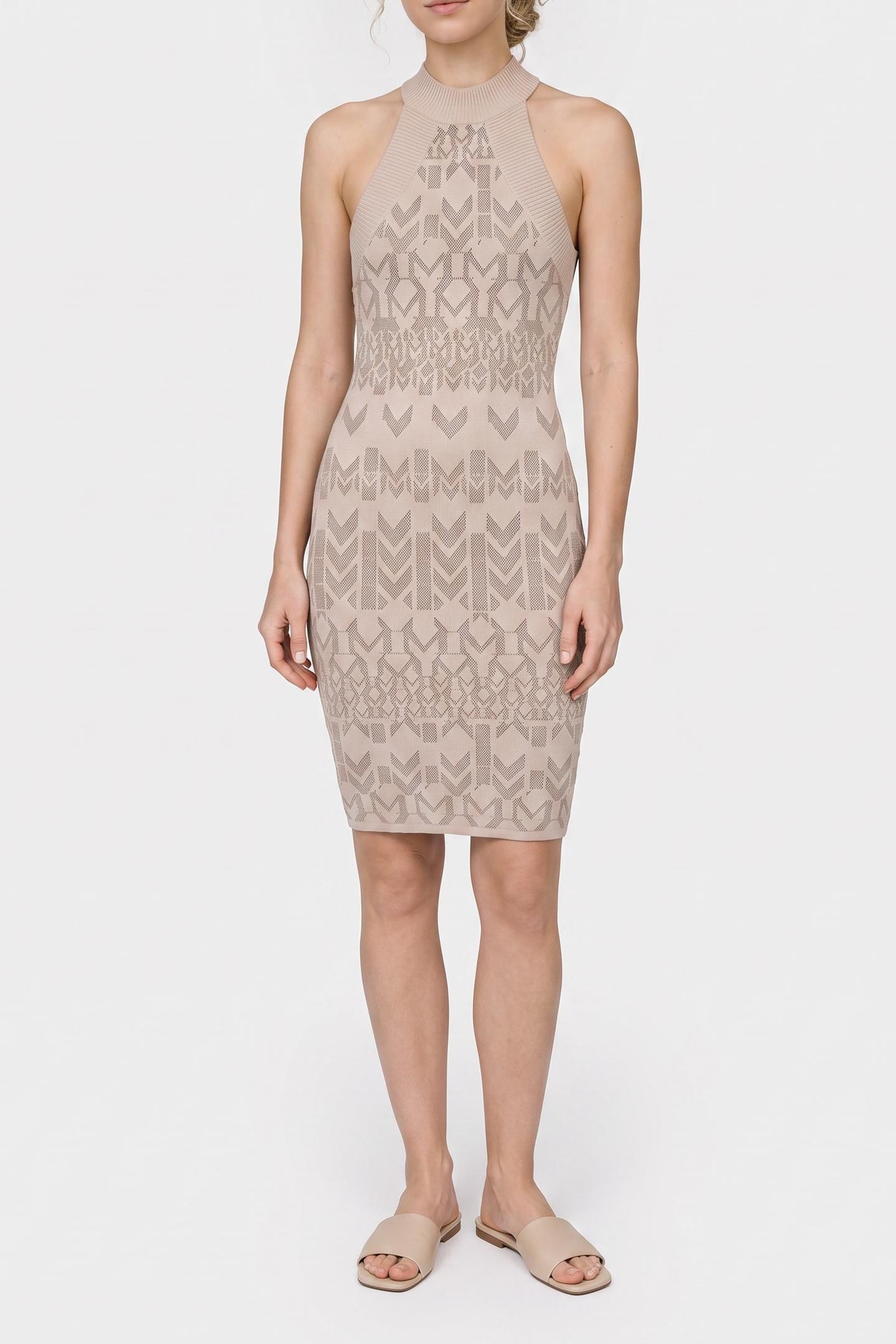 BILLIE MONOGRAM DRES GEOM M BUFF TAUPE /D 1
