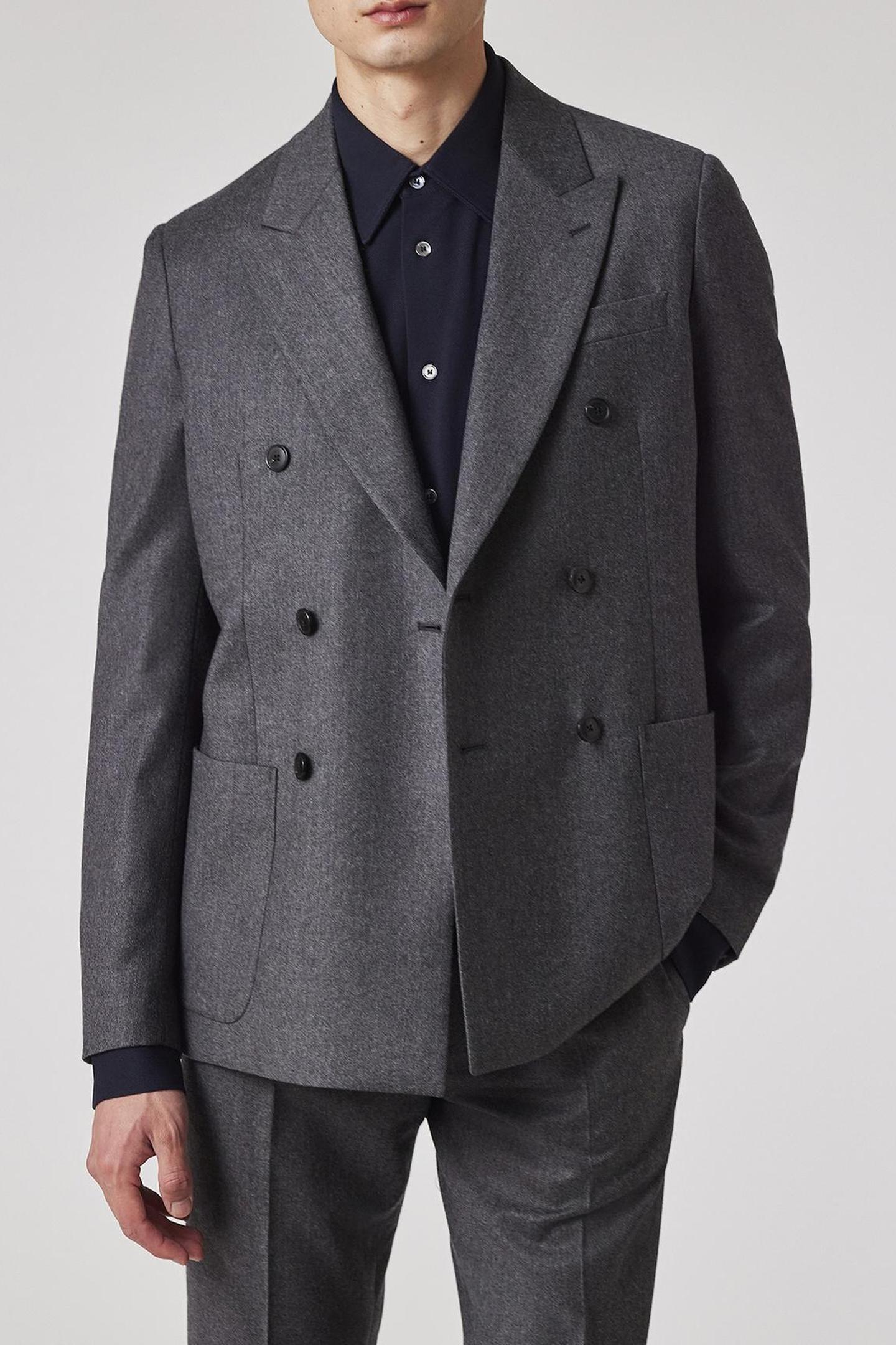 MENS DB JACKET GREY MELANGE 1