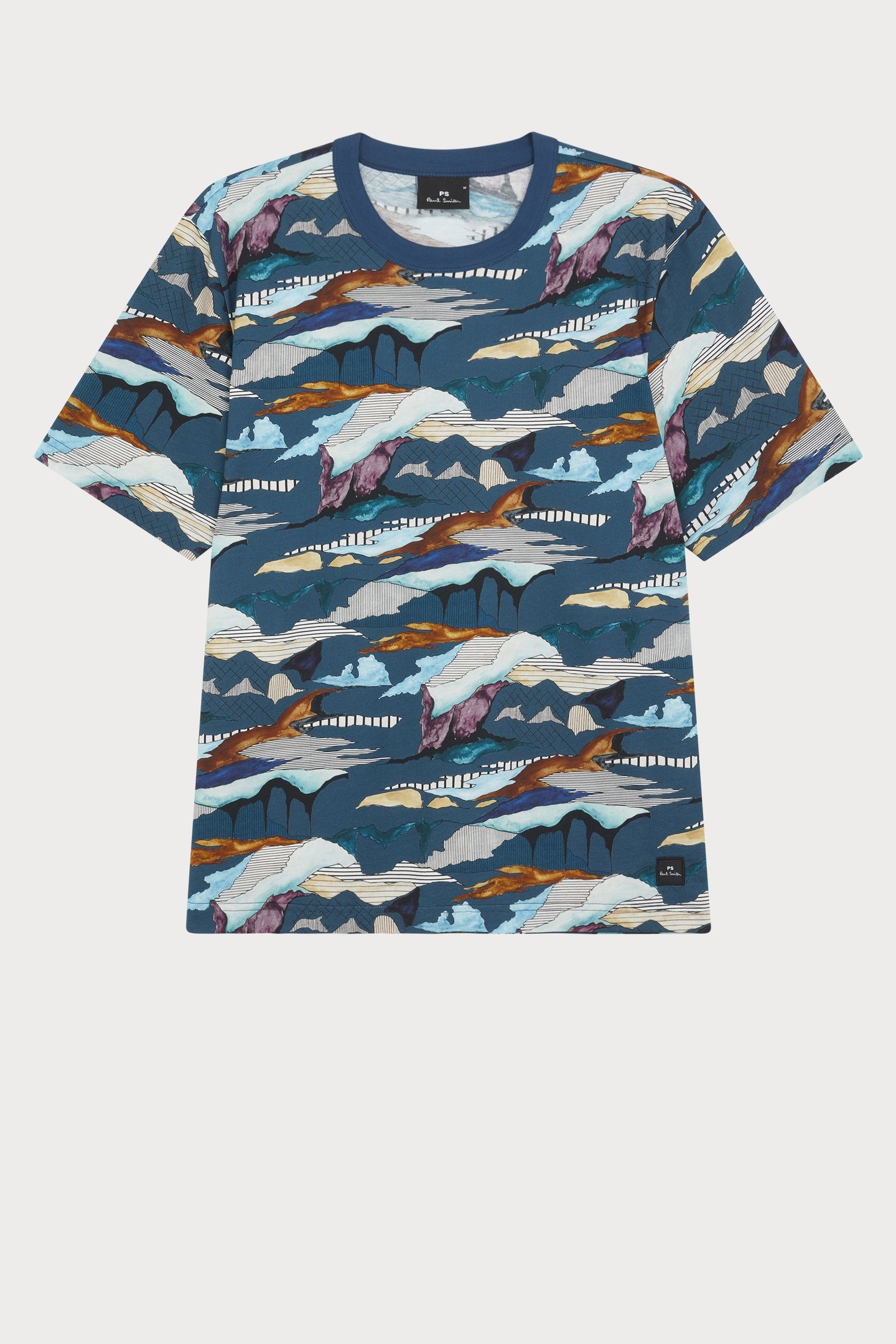 MENS SS T SHIRT PLAINS INKY BLUE 3