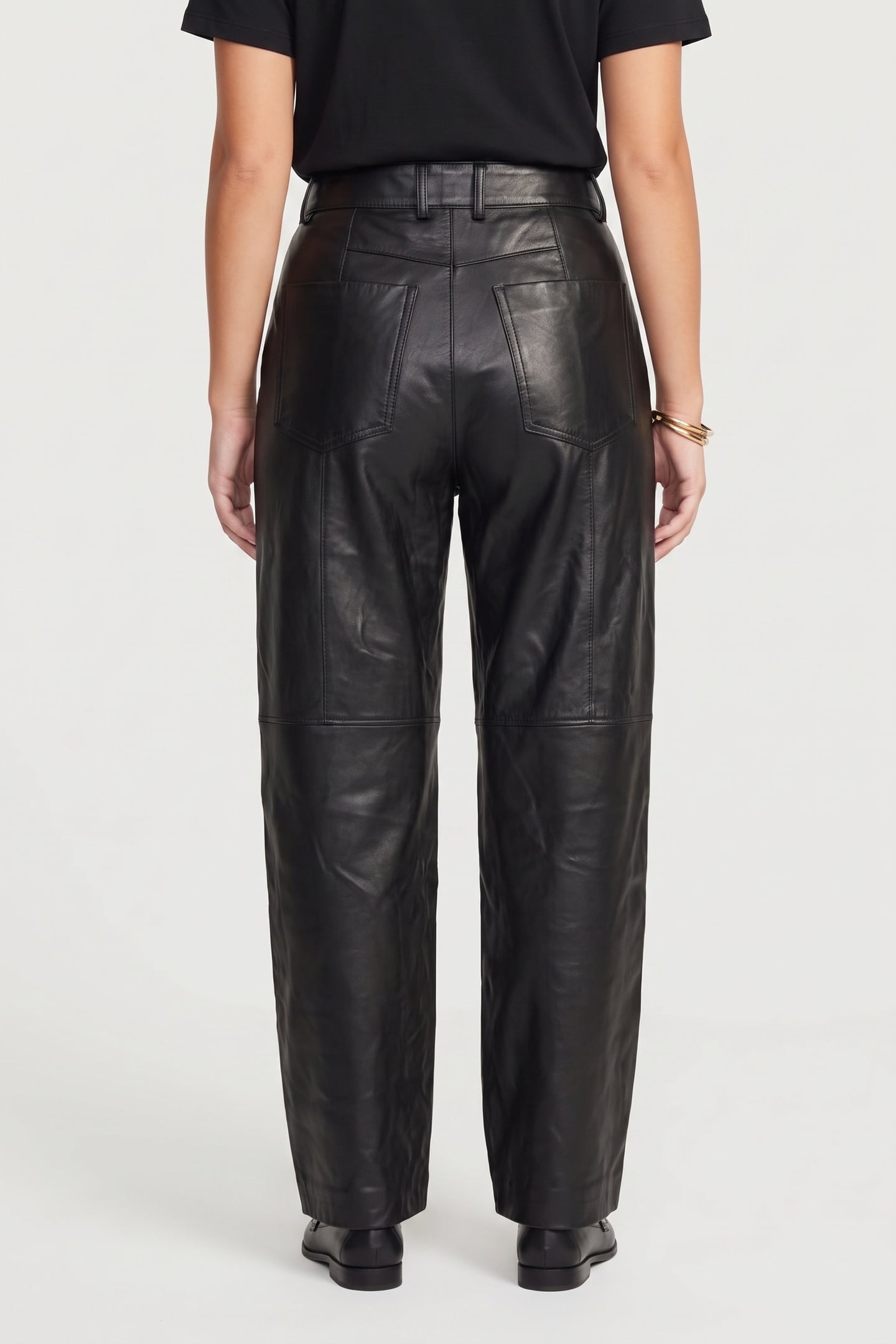 X ALEXA LEATHER TROUSERS BLACK 2
