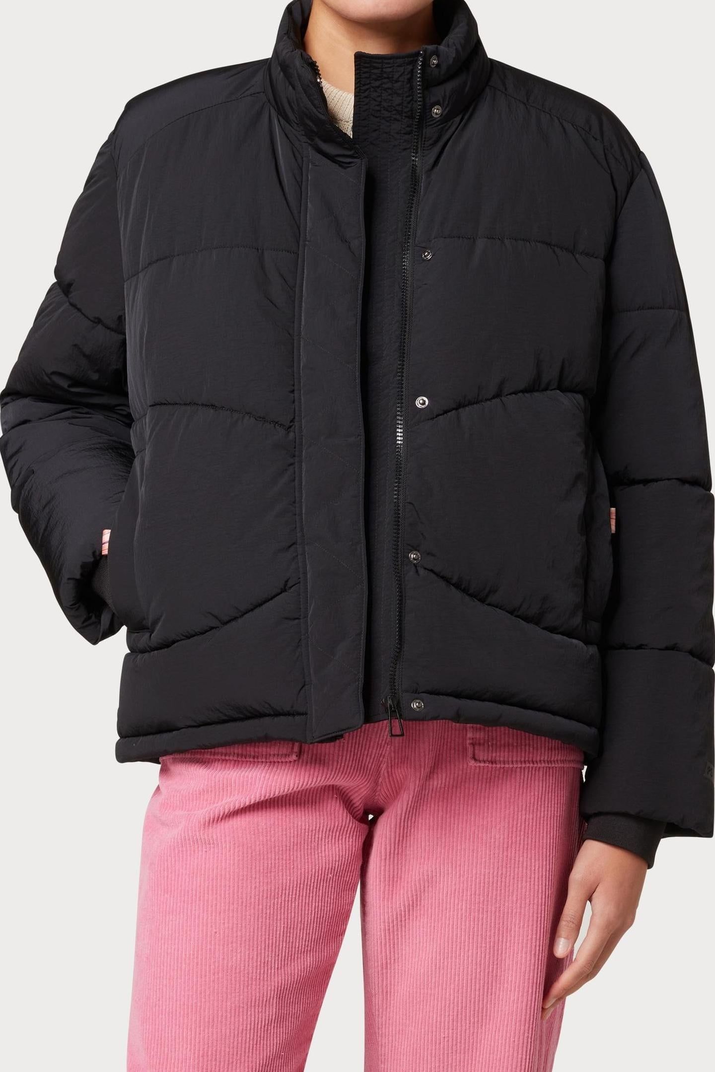 WOMENS FIBRE DOWN COAT BLACK 1