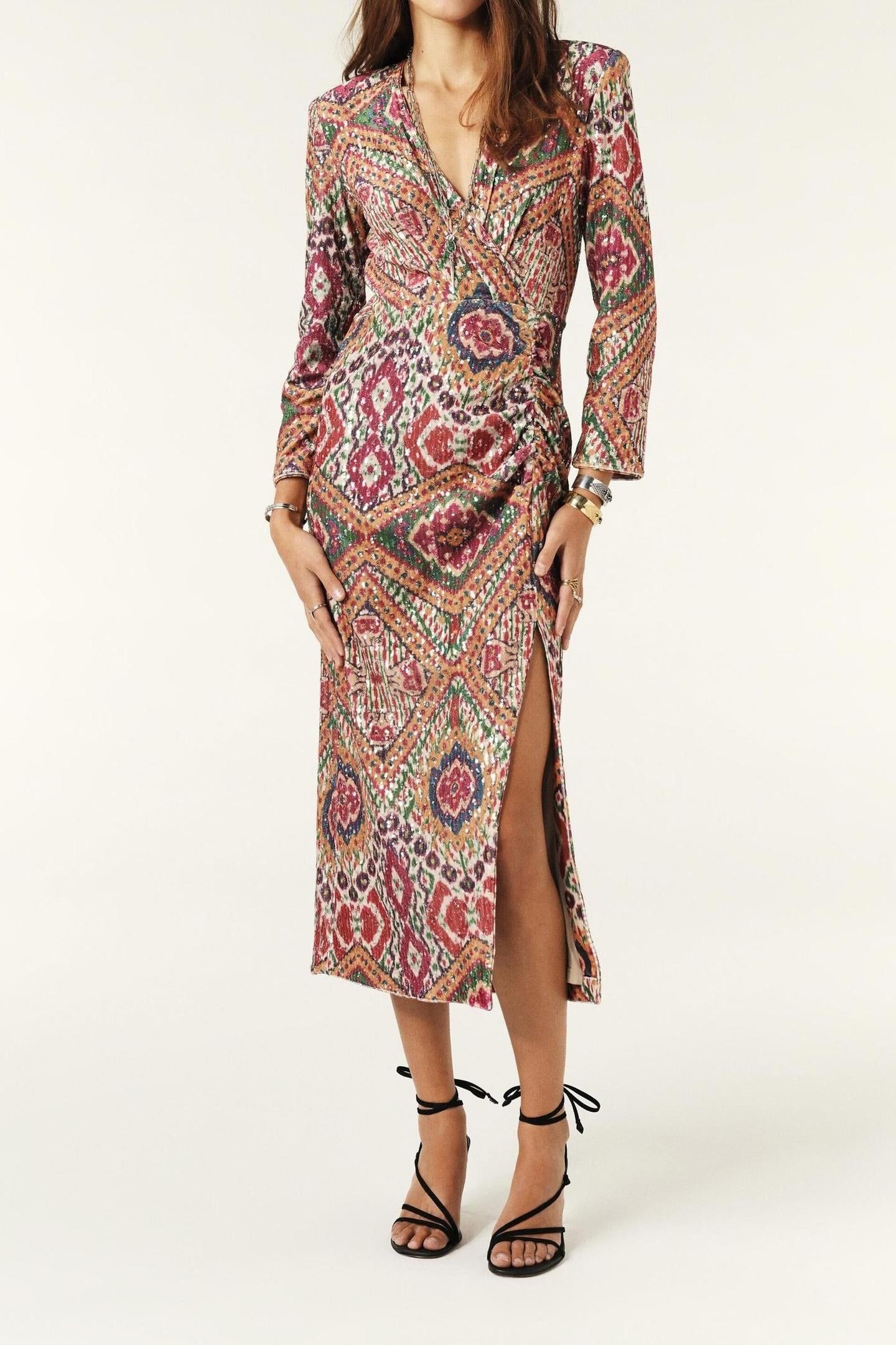 MID-LENGTH DRESS OCRE 1