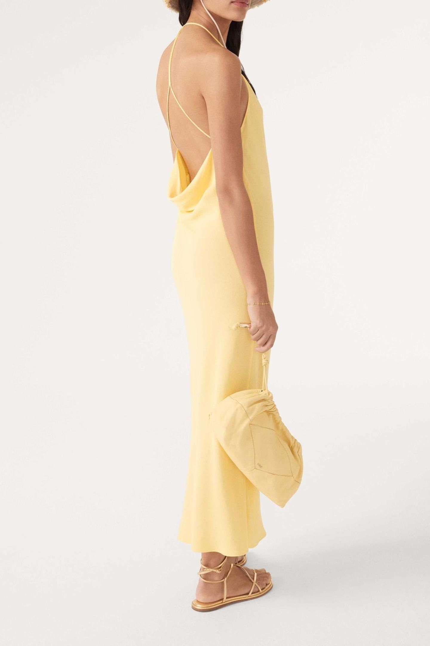 MID-LENGTH DRESS JAUNE 2