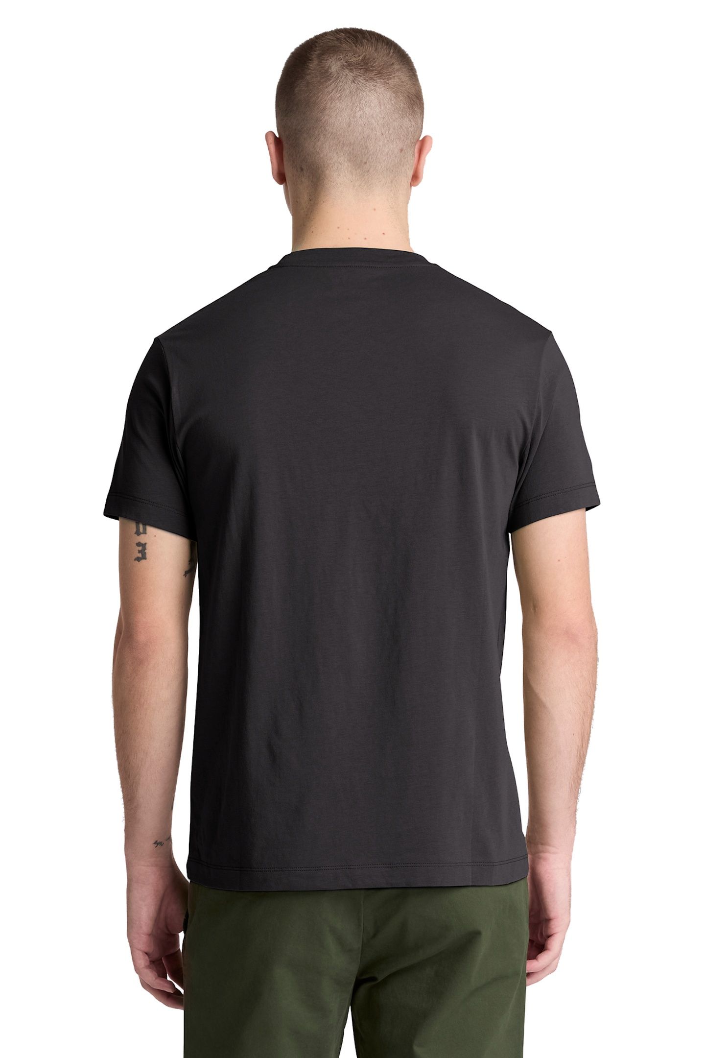OYSTER RIVER CHEST LOGO SS TEE SLIM BLACK 2
