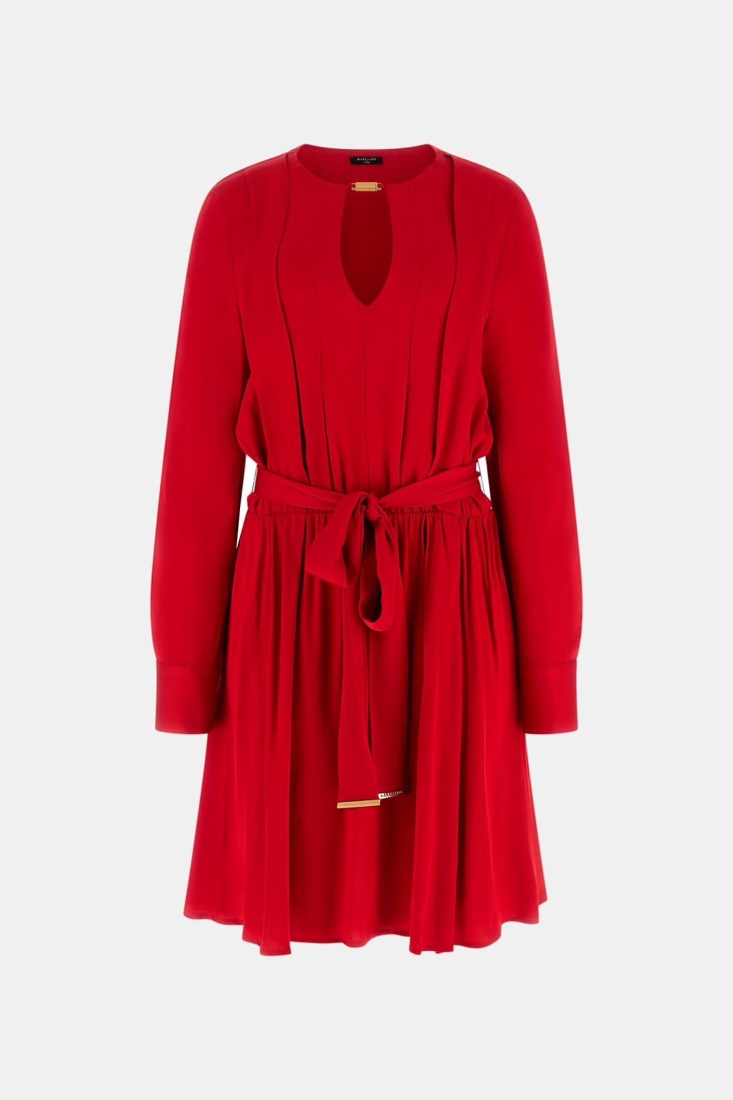 ANITA V NECK FLARED SAMBA RED VIBES 6