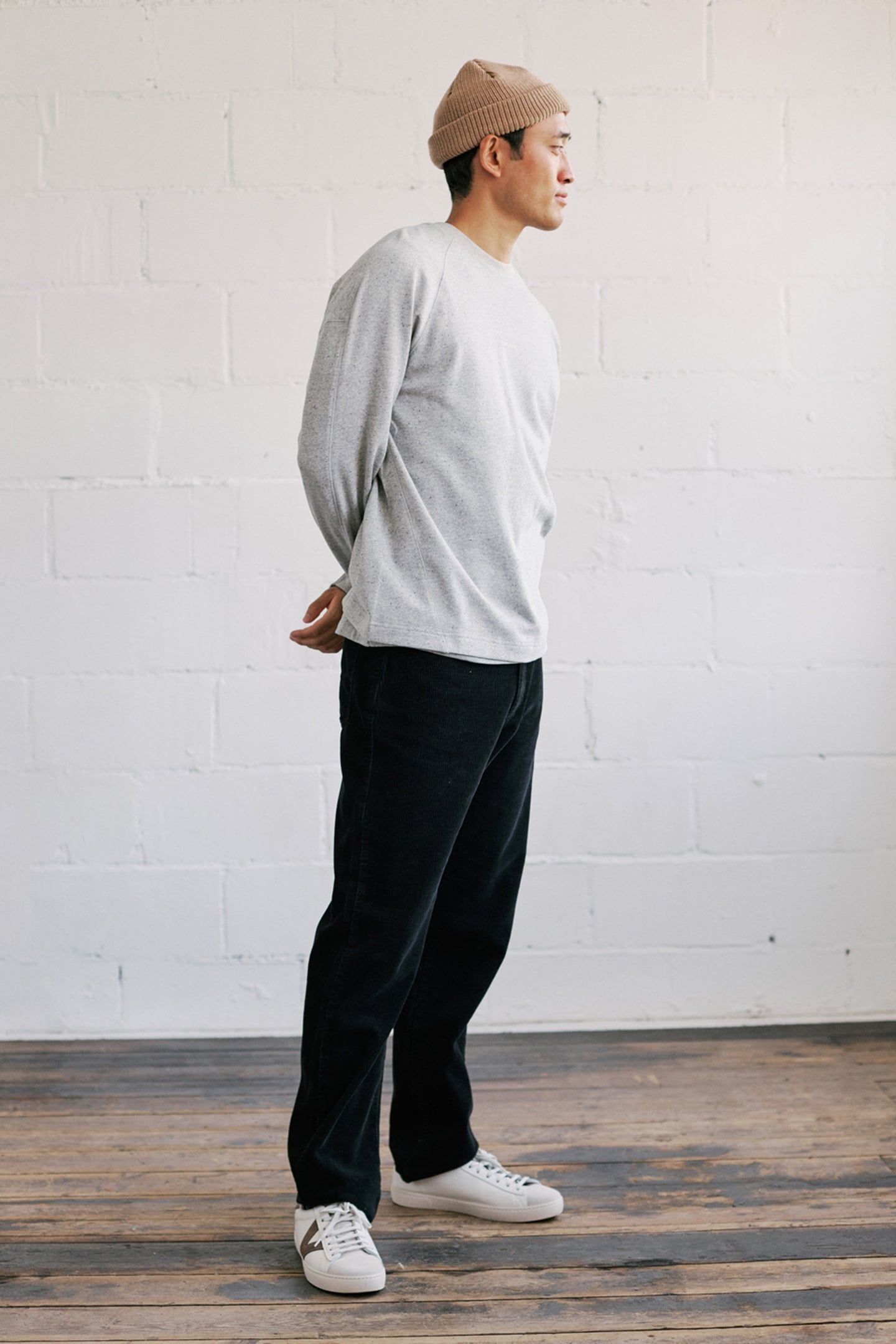 AGATTU SWEATSHIRT GREY MELANGE BLACK NEPS 2