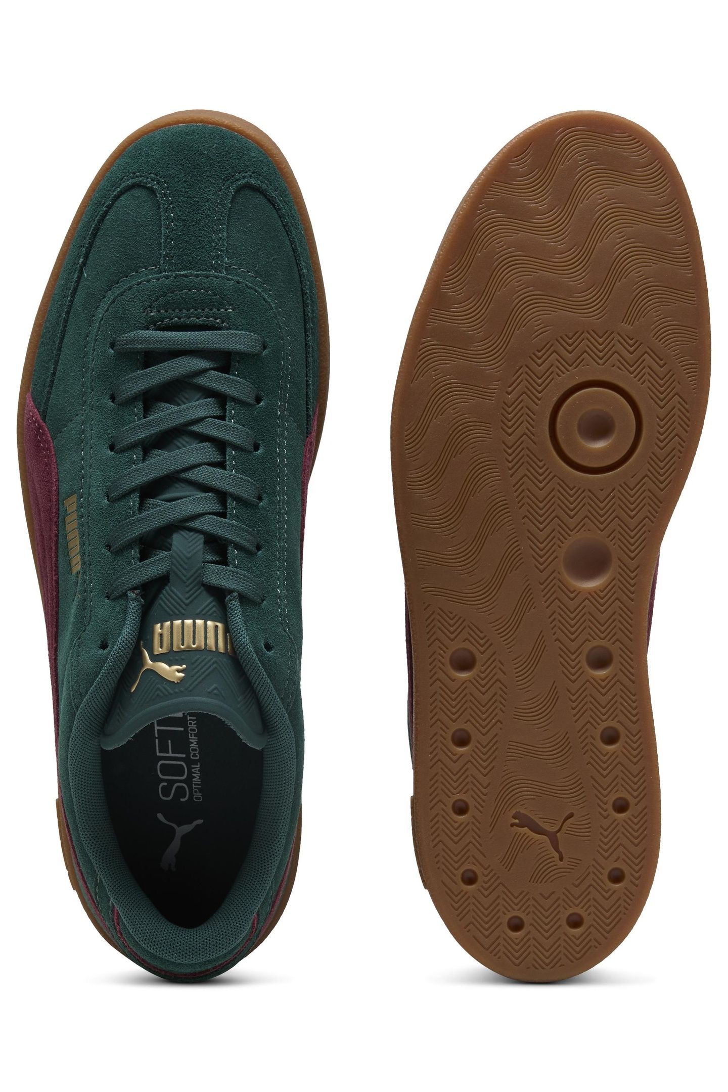 UNISEX CLUB II ERA SUEDE GREEN TERRAIN-RUBY SHIMMER 5