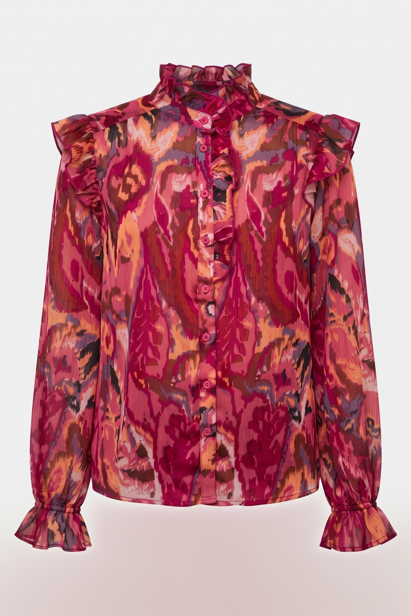 MILA BLOUSE FUCHSIA 3