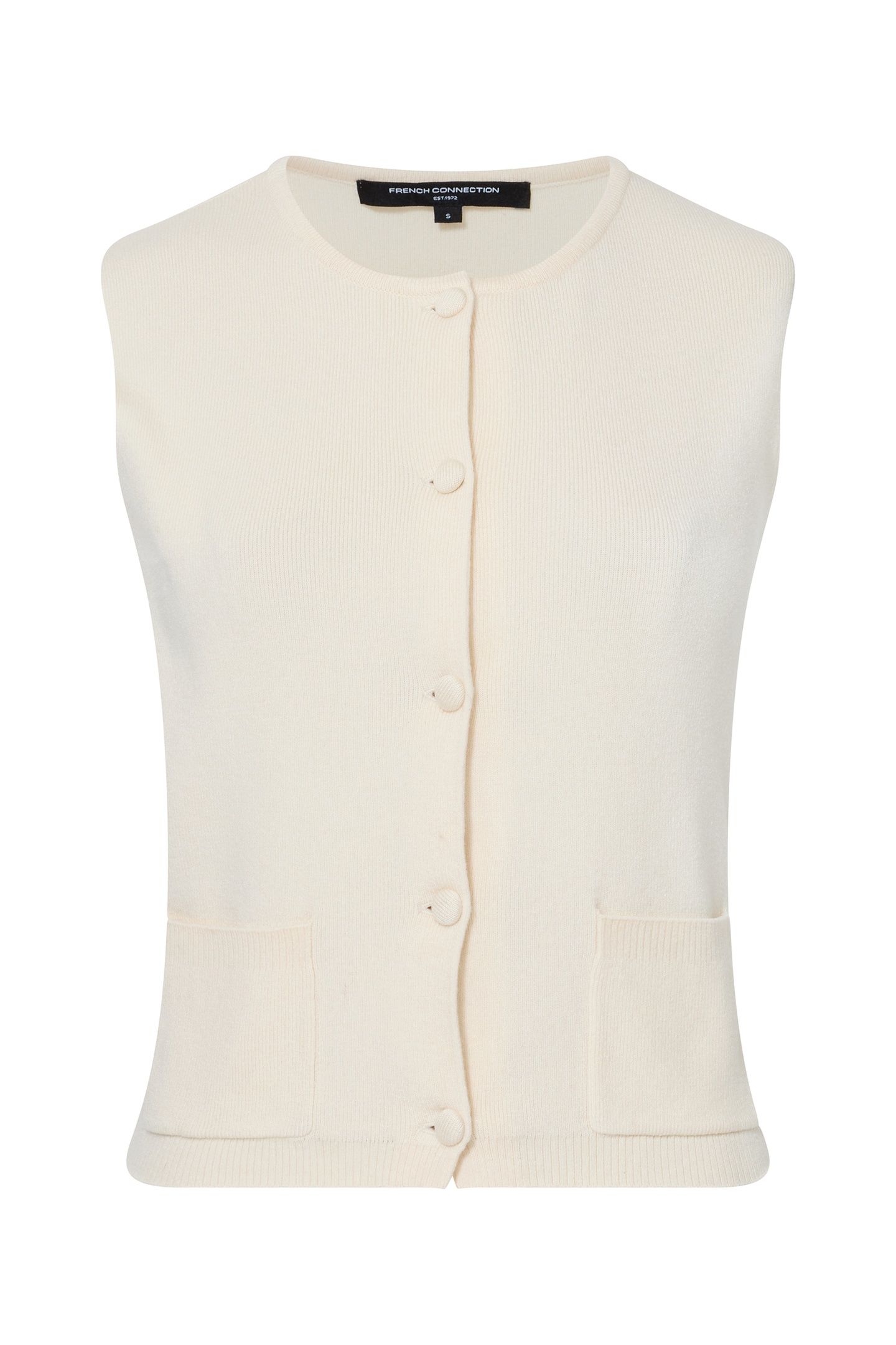 COSYSOFT KNIT VEST PORCELAIN CREAM 3
