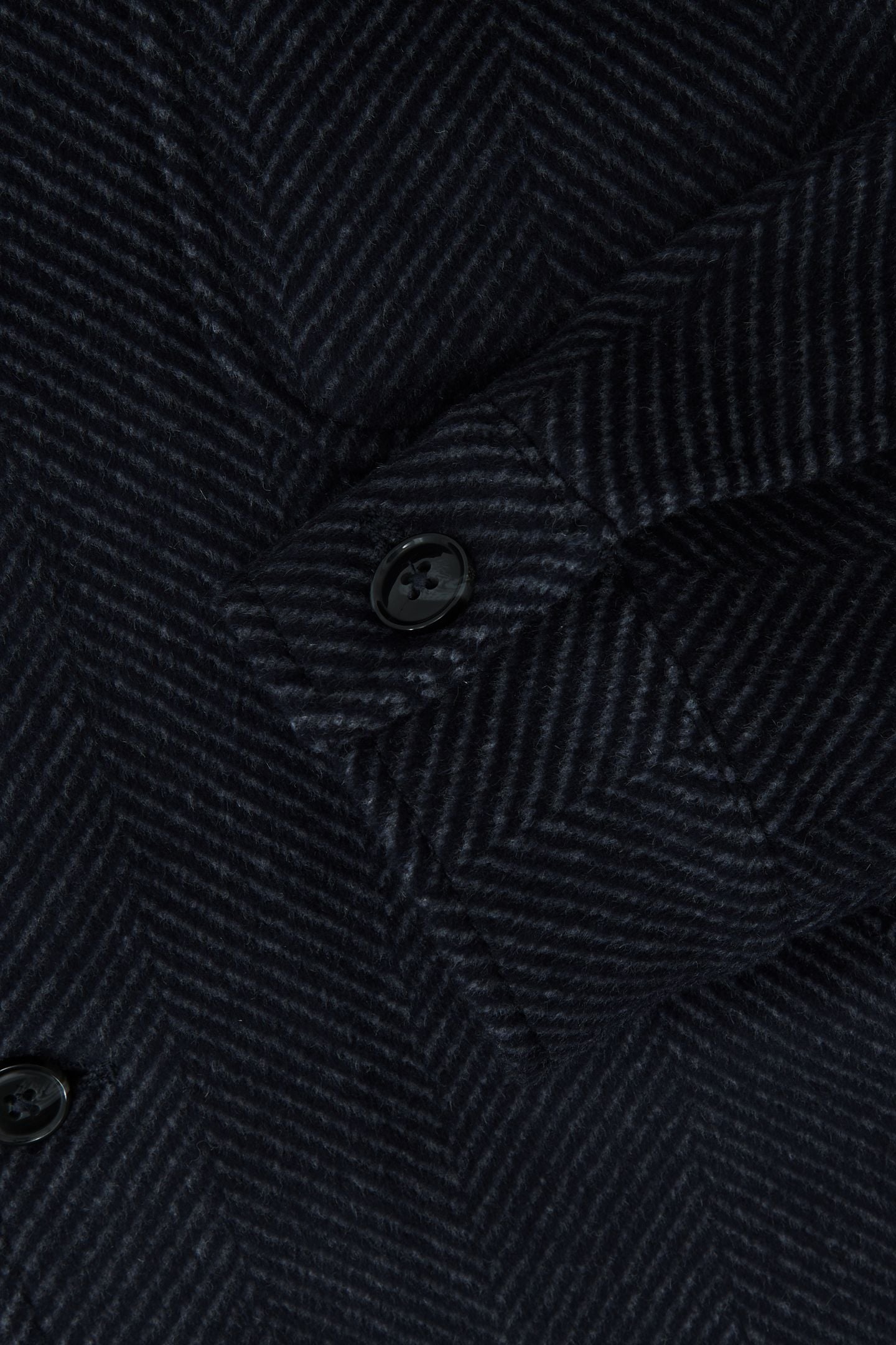LS HERRINGBONE TWIN POCKET OVERSHIRT NAVY 6