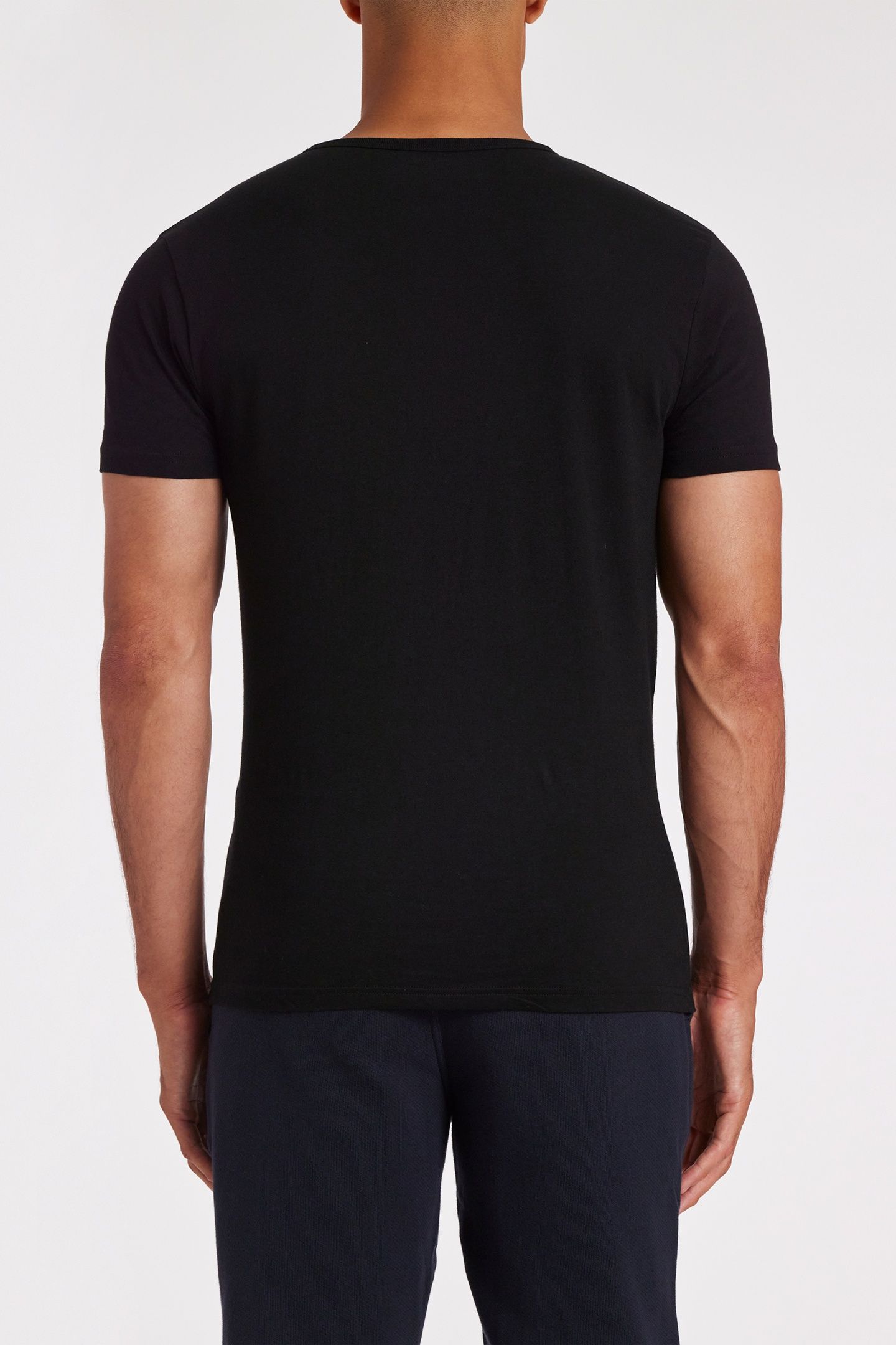 MEN T-SHIRT 5 PACK BLACK 2