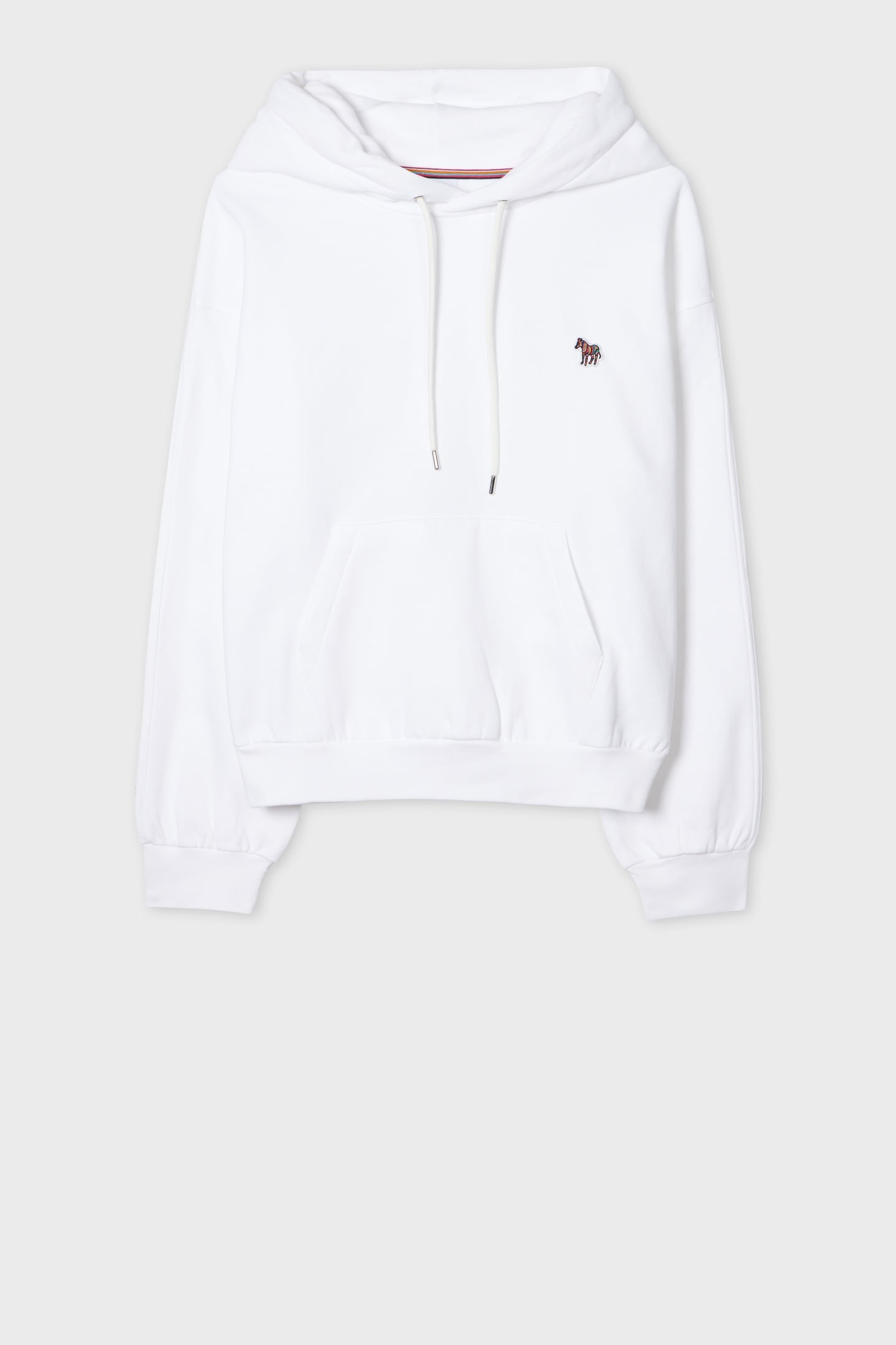 WOMENS ZEBRA HOODY WHITE 2