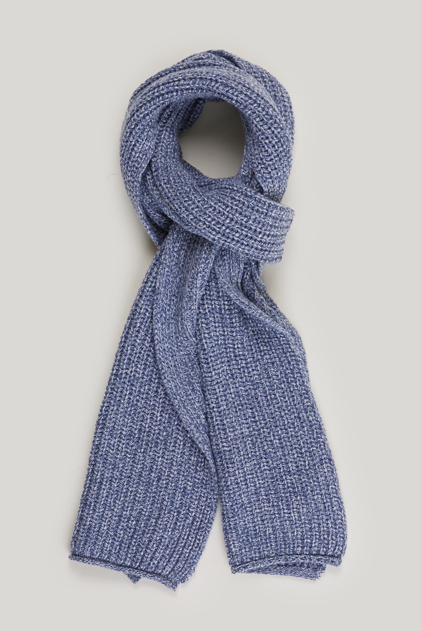 TWISTED YARN SCARF BLUE 1
