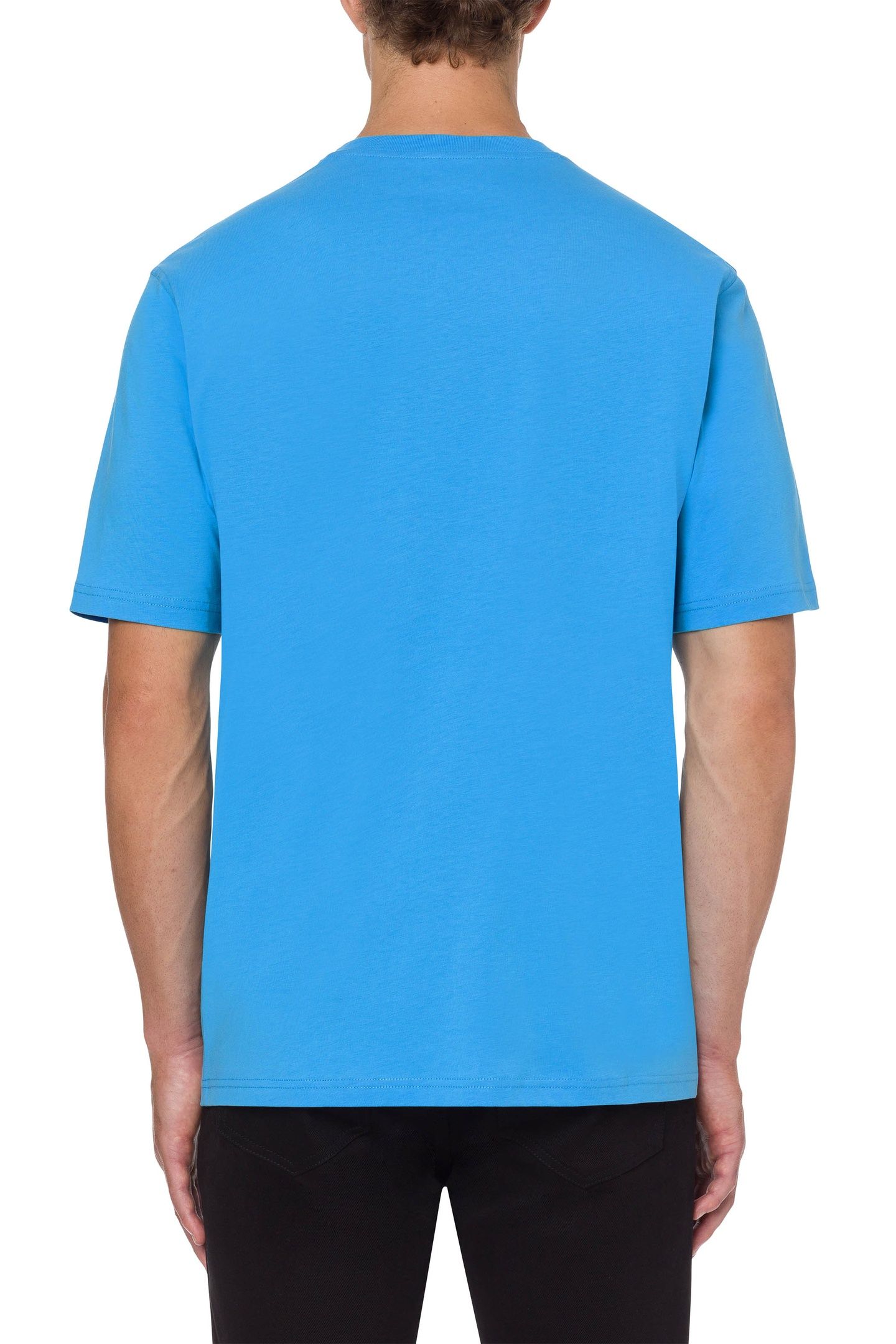 ORGANIC COTTON T-SHIRT WITH LOGO BLUE 2