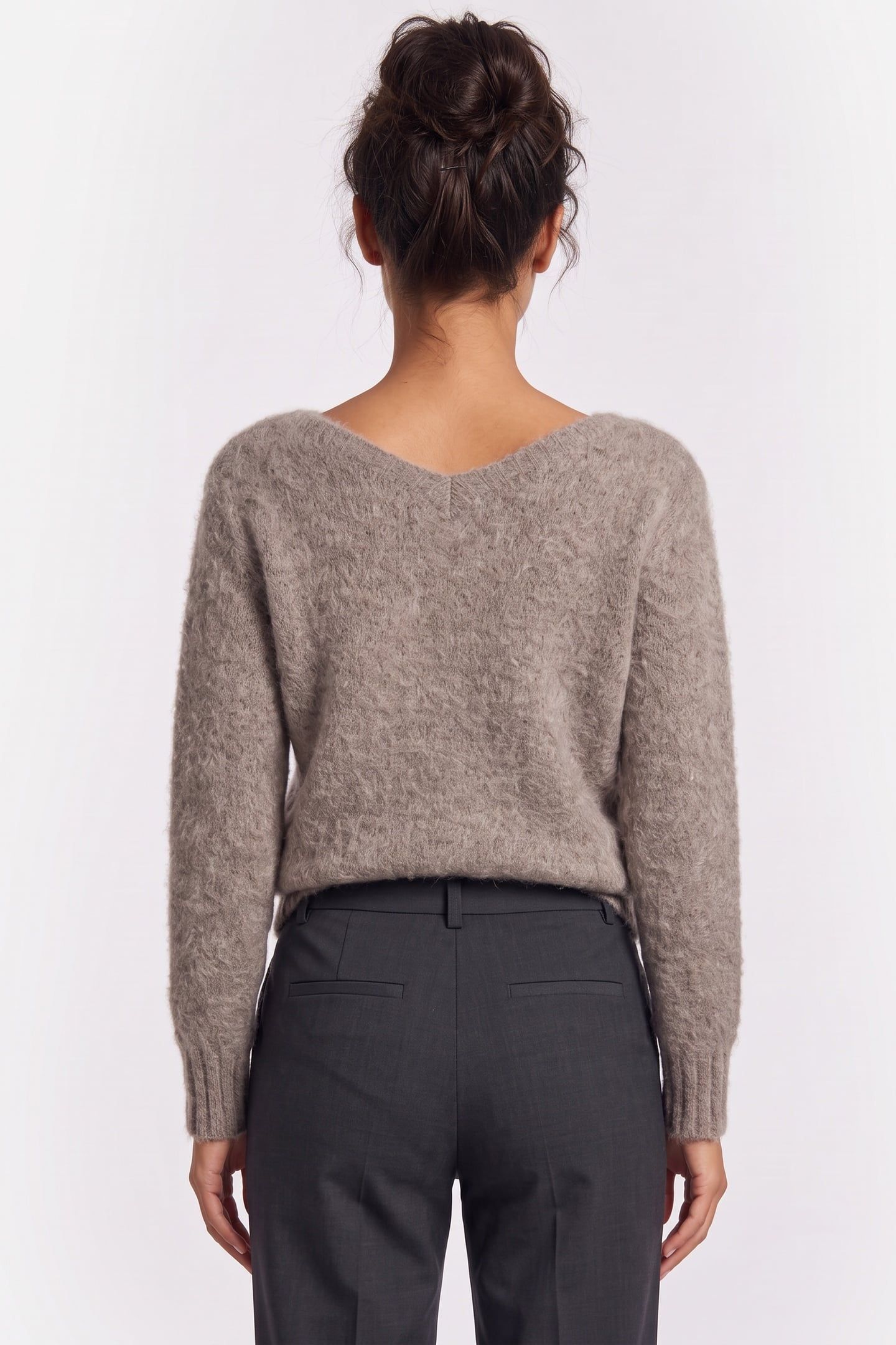 AGNES BOAT NECK TOP SILK TAUPE MULTI 2