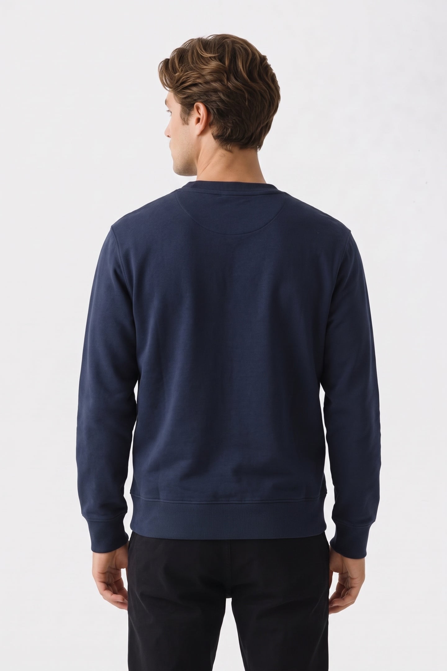 NORTHWOOD LINEAR LOGO BB CREW SWEATSHIRT DARK SAPPHIRE 2