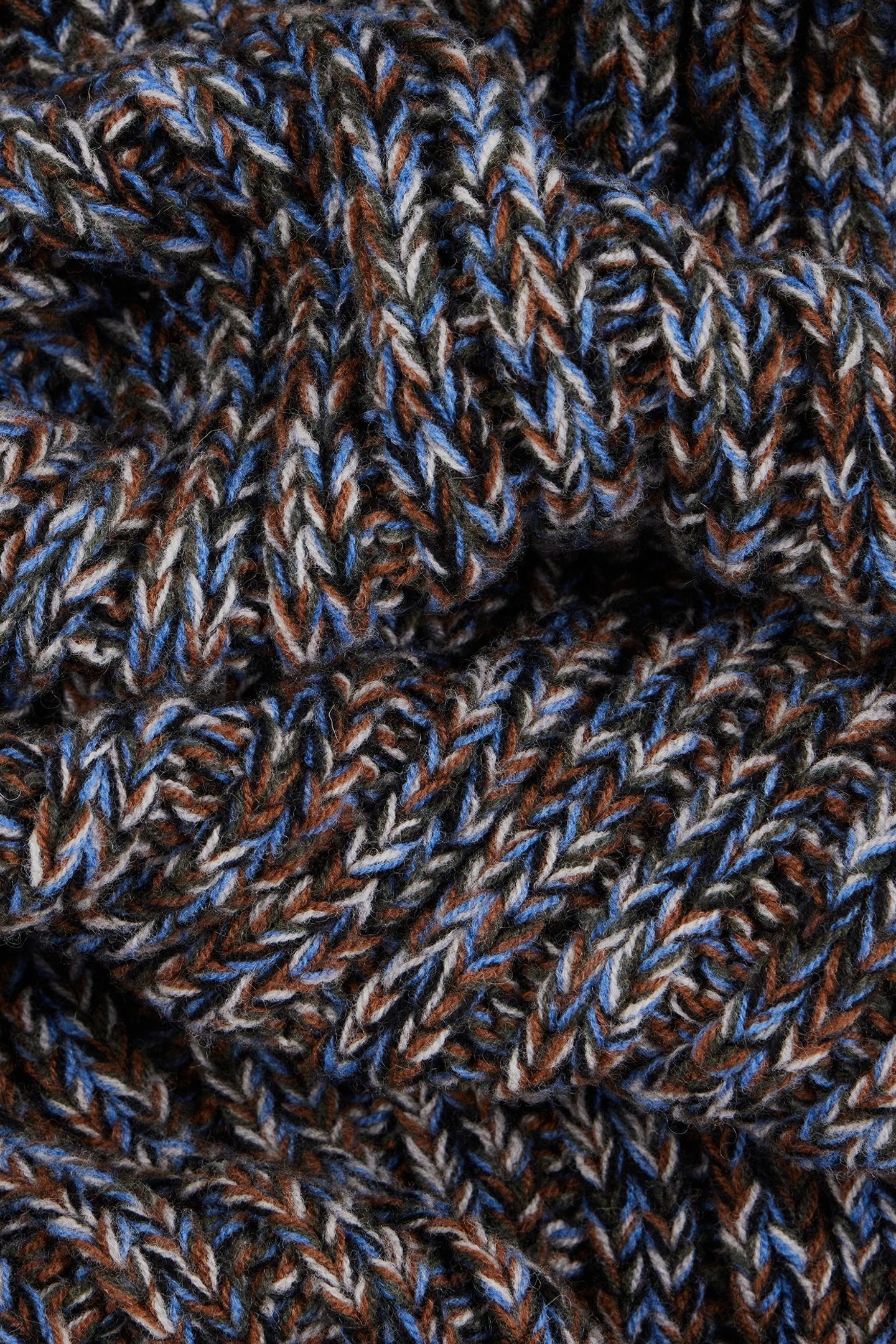 MEN SCARF CHUNKY TWISTED SLATE 7