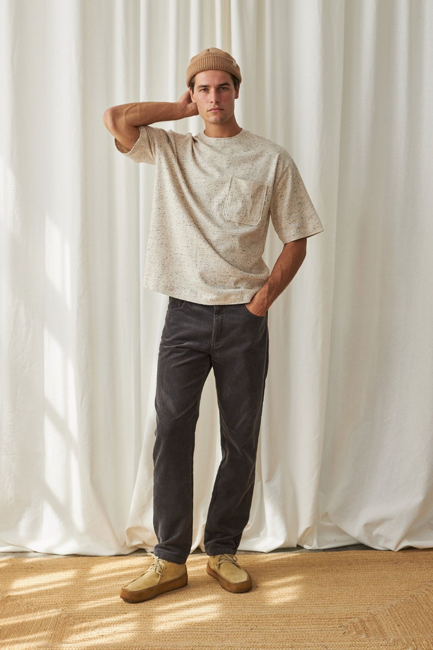 BALAVU PANTS DARK SAND 1
