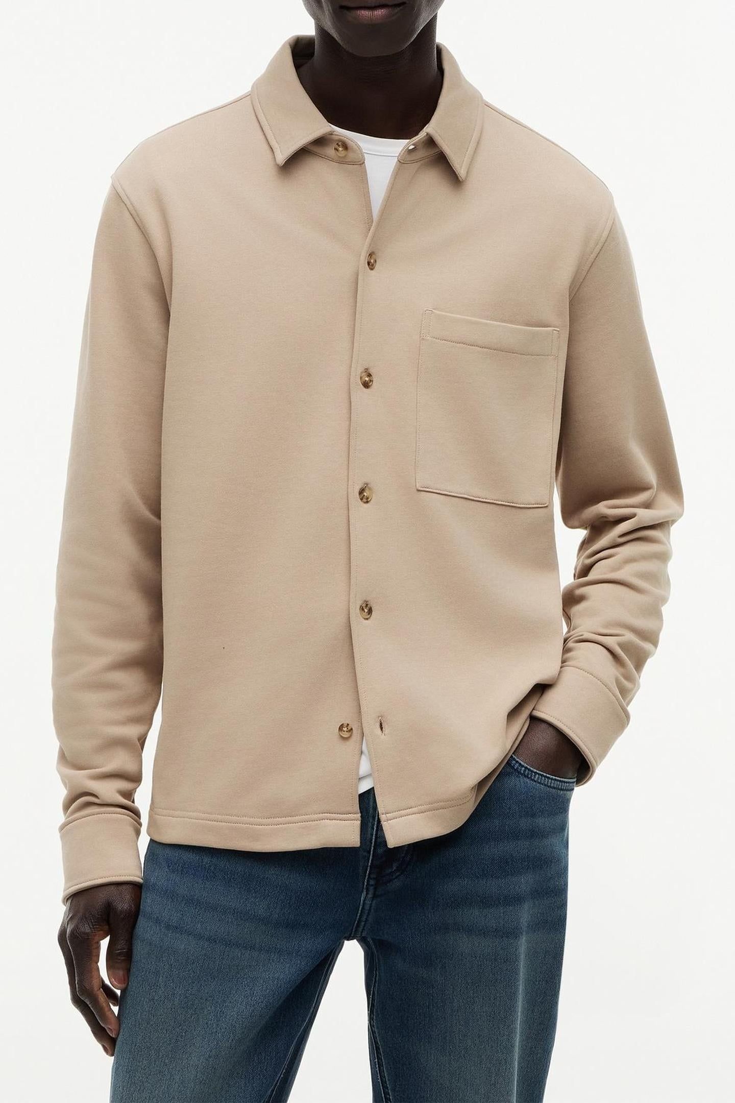 BUTTON-UP CHEST-POCKET JACKET BATIQUE KHAKI 1