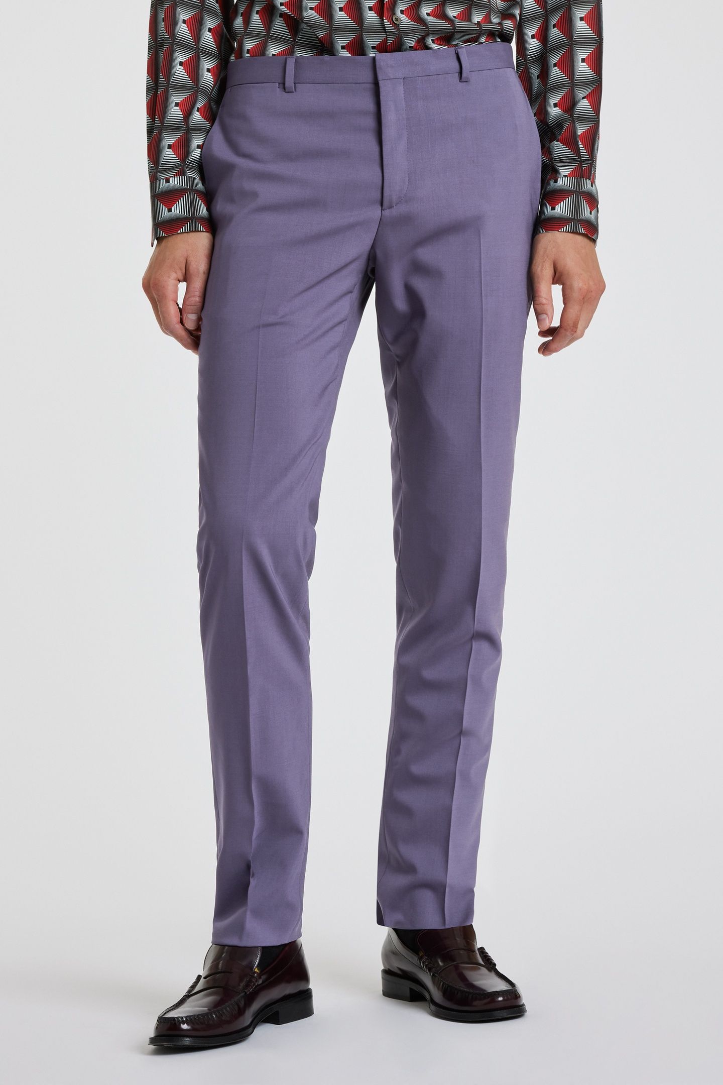 GENTS SLIM FIT 2BTN SUIT PURPLE 3