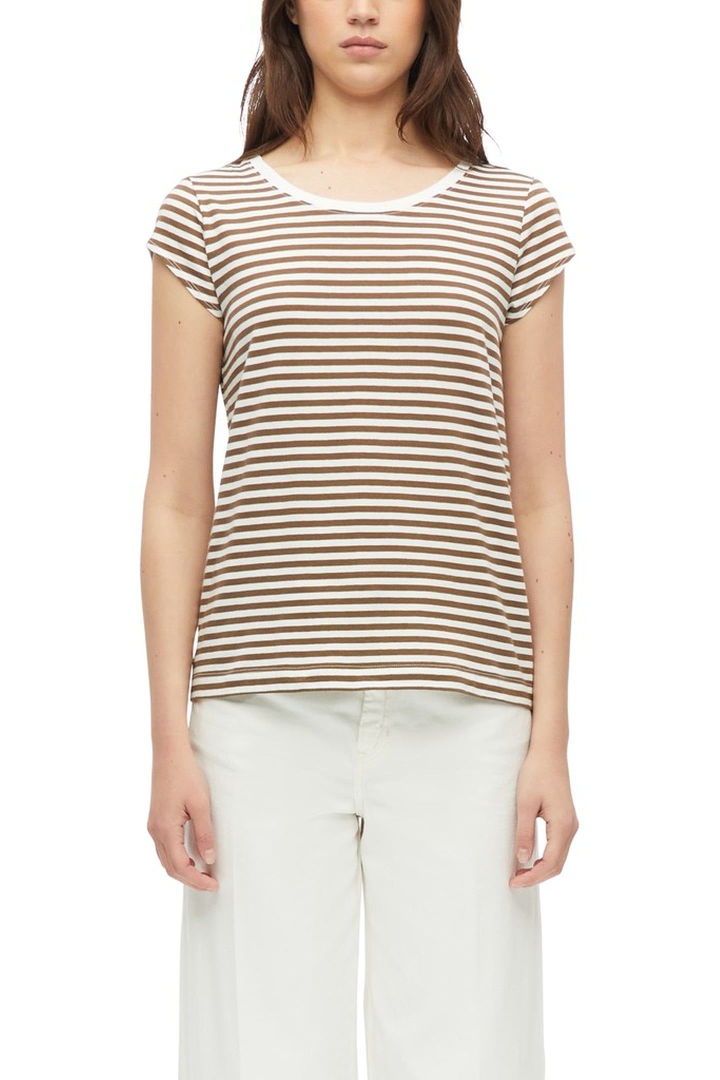 S.OLIVER T-SHIRTS BROWN 1