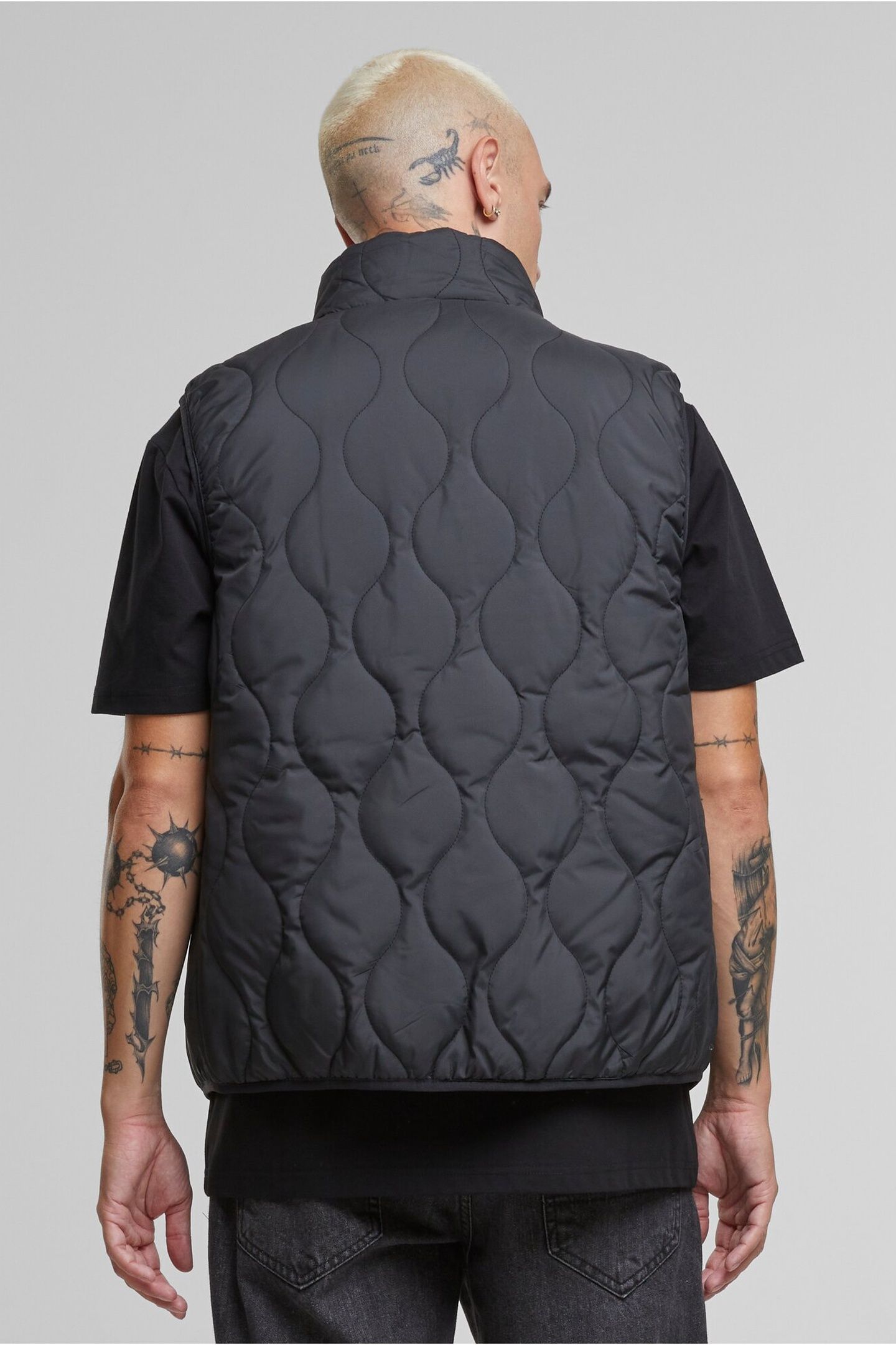 MENS SUPER LIGHT BUBBLE VEST BLACK 2