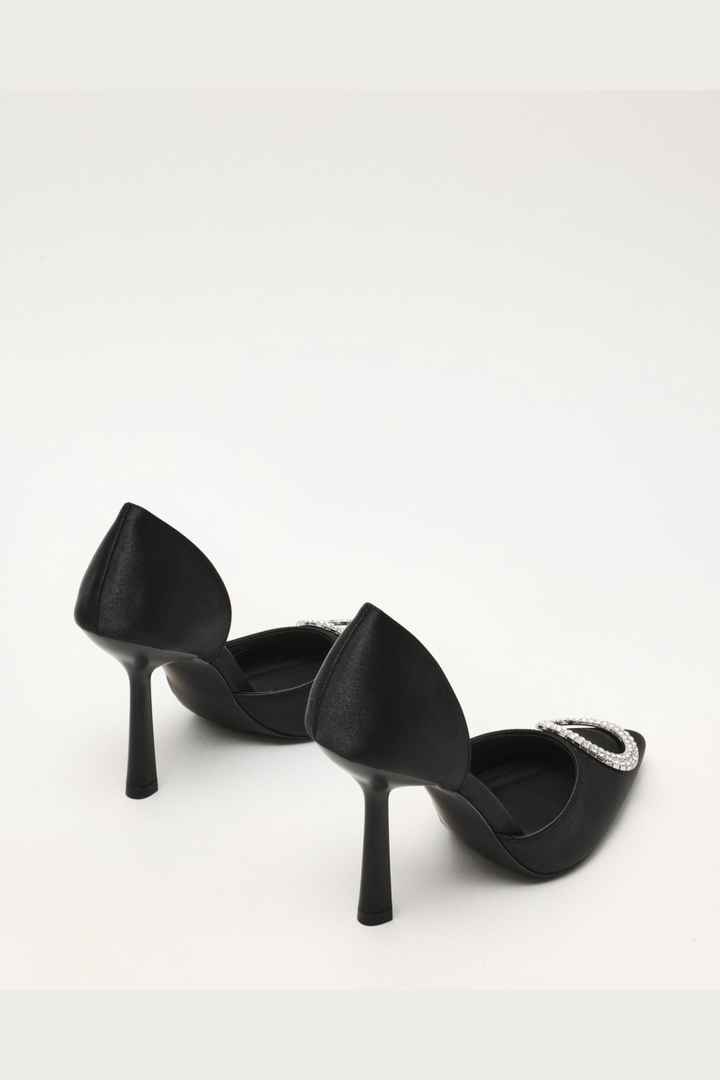 SPARKLING PUMPS BLACK SATIN 3