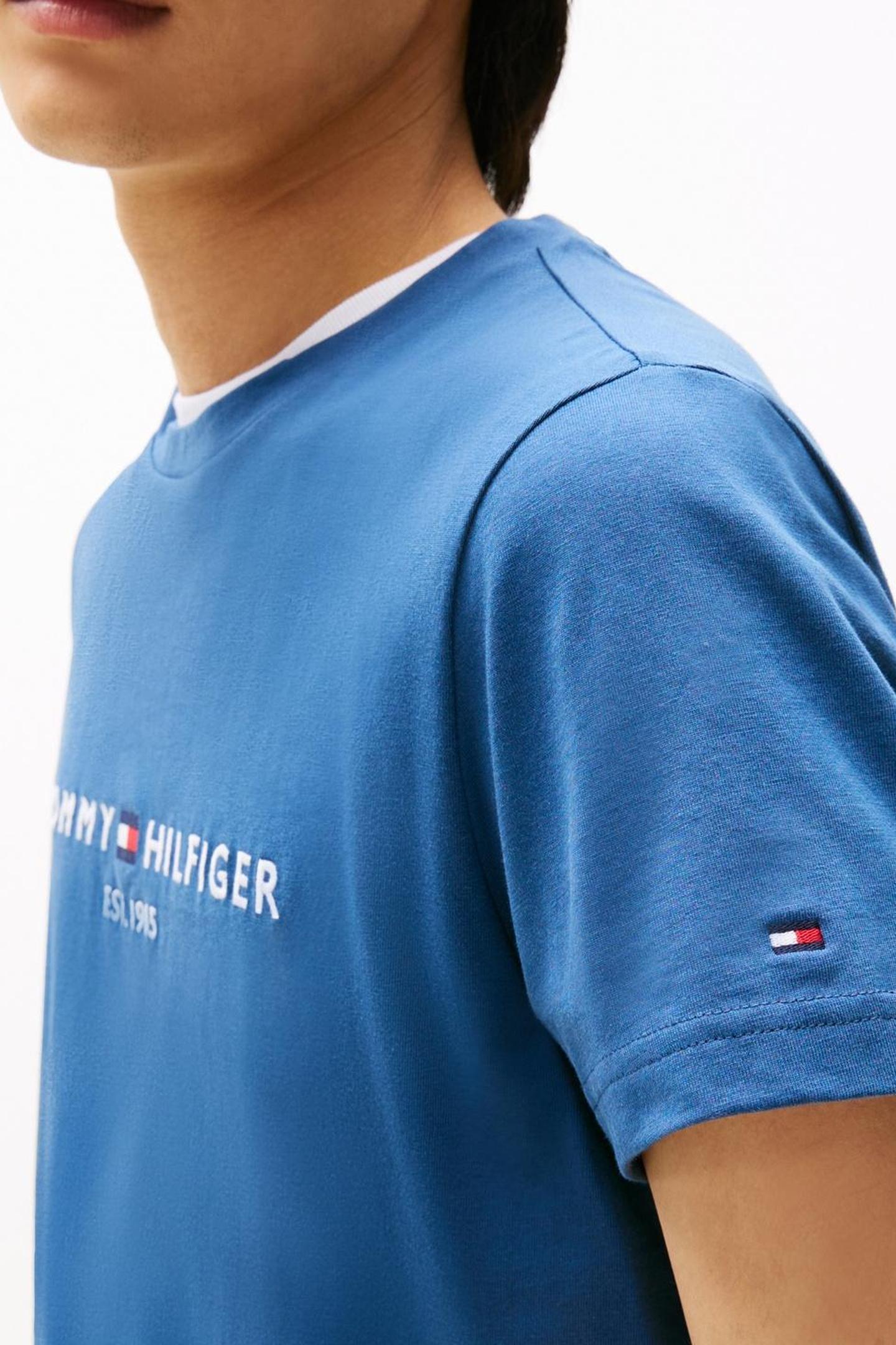 TOMMY LOGO TEE AEGEAN SEA 6