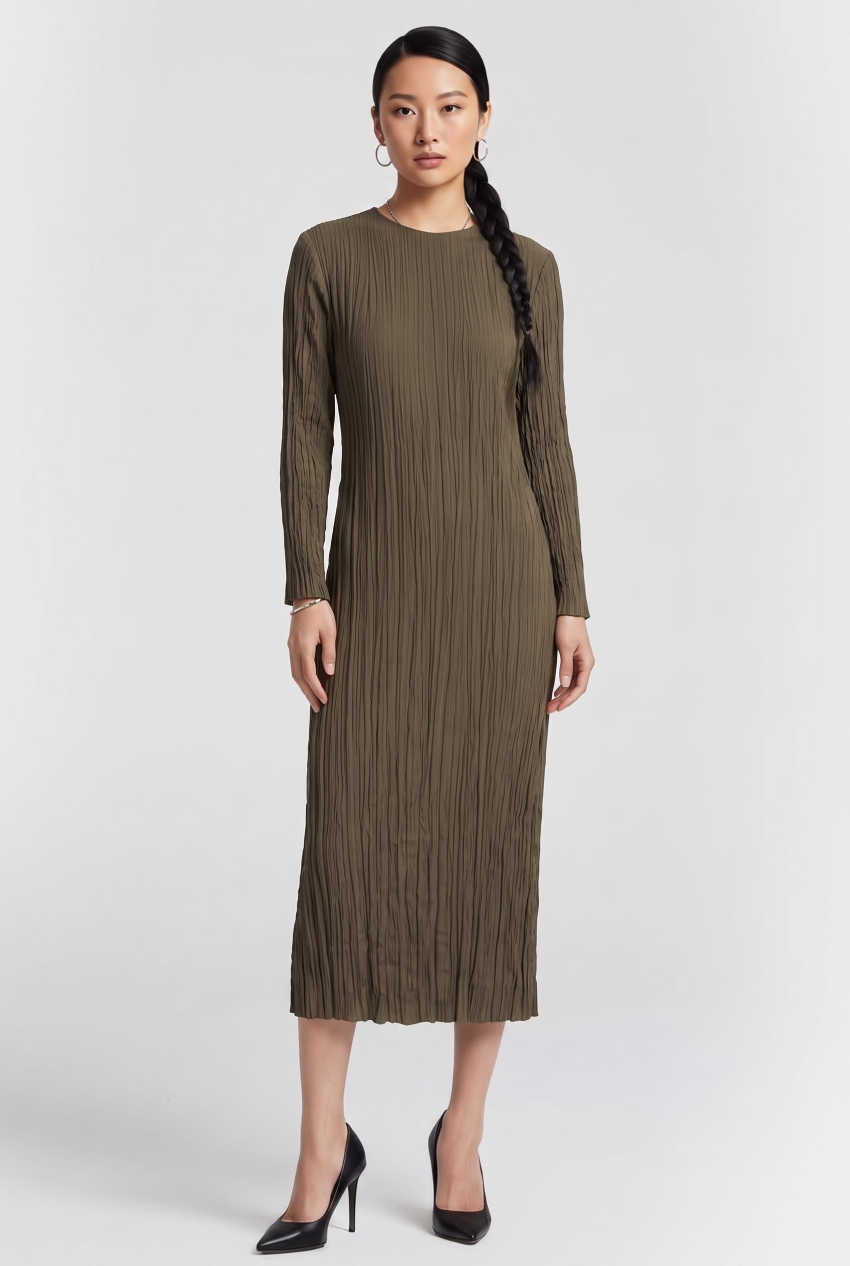 ST MALOU DRESS KHAKI 1