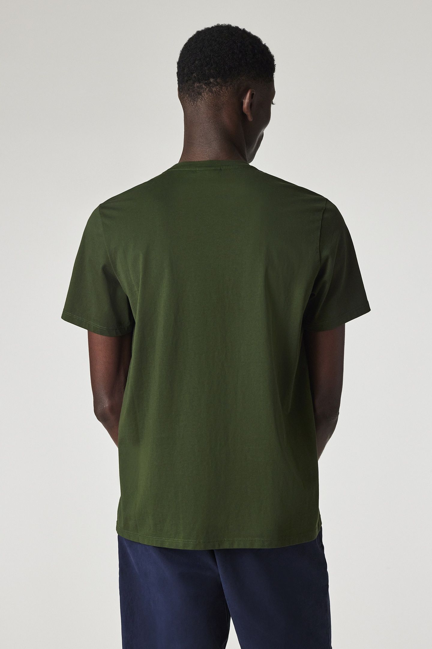 MENS REG FIT SS TSHIRT PS SLANT LOGO BOTTLE GREEN 3