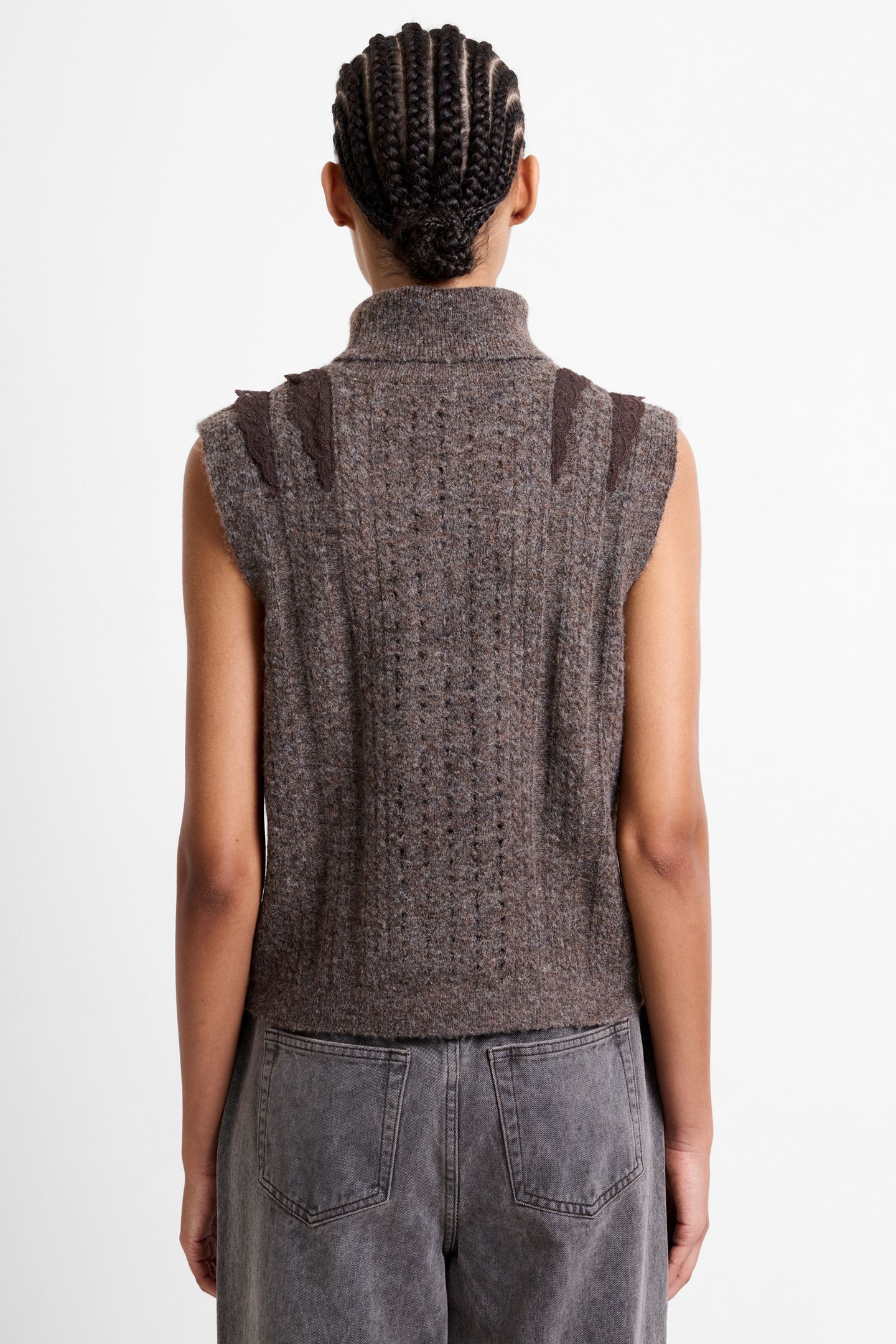KEZIA SLVLSS JUMPER BROWN 3
