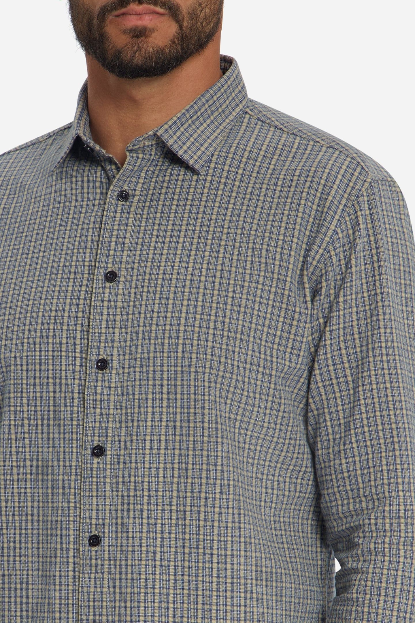 SHIRT YARN DYED CHECK SAND 7