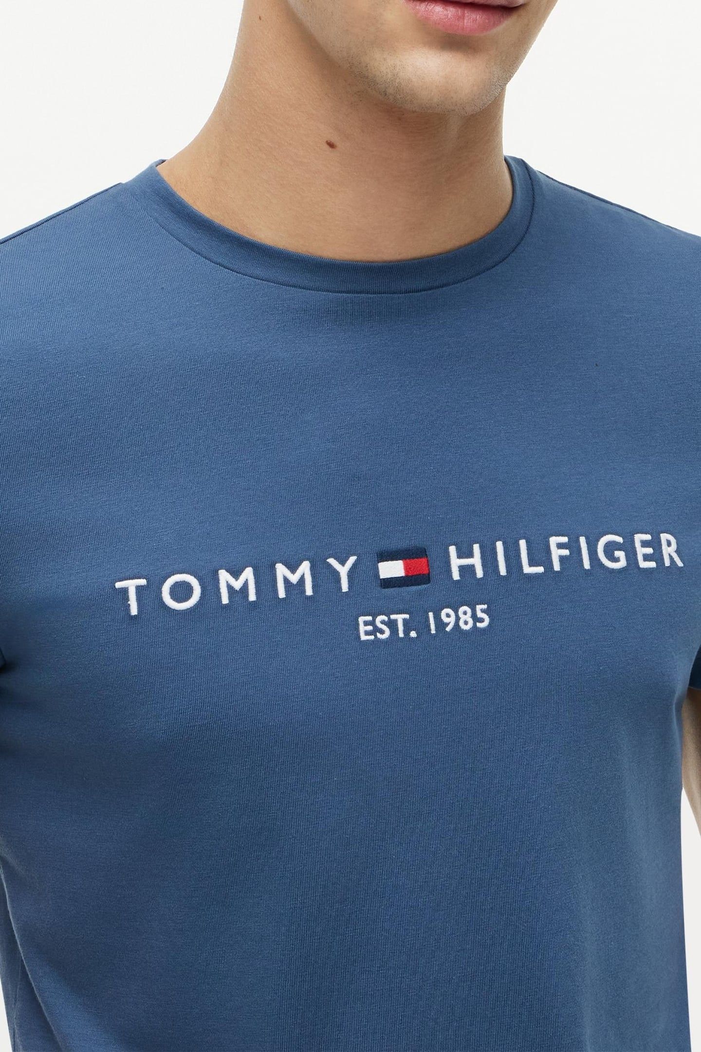 TOMMY LOGO TEE AEGEAN SEA 5