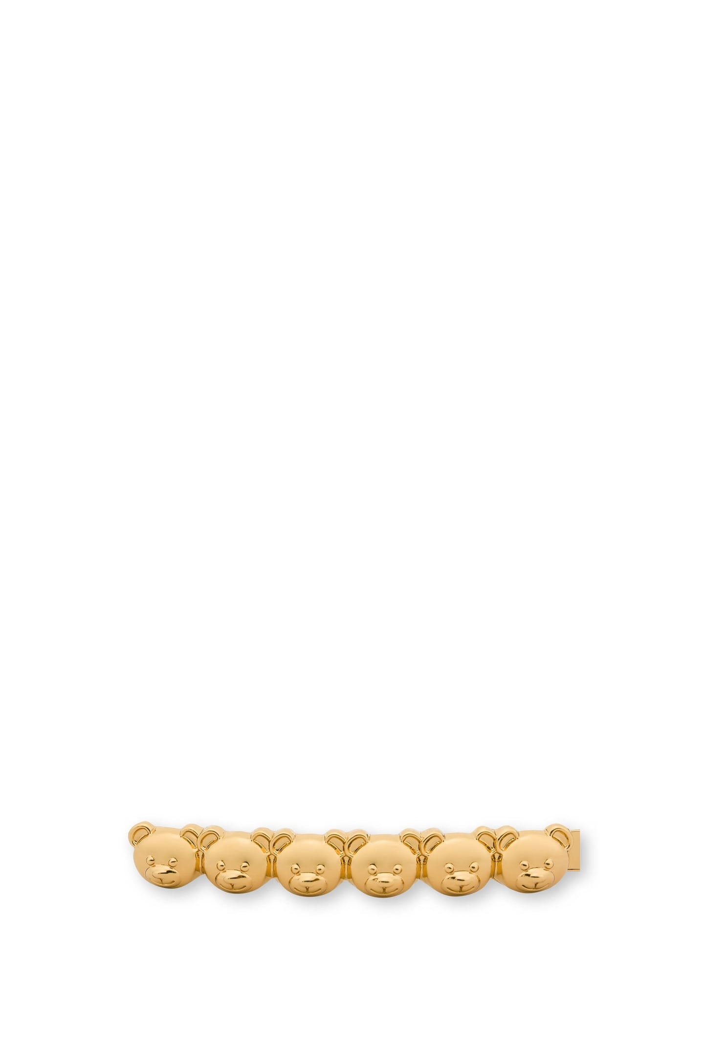 MOSCHINO TEDDY BEAR HAIR PIN GOLD 2