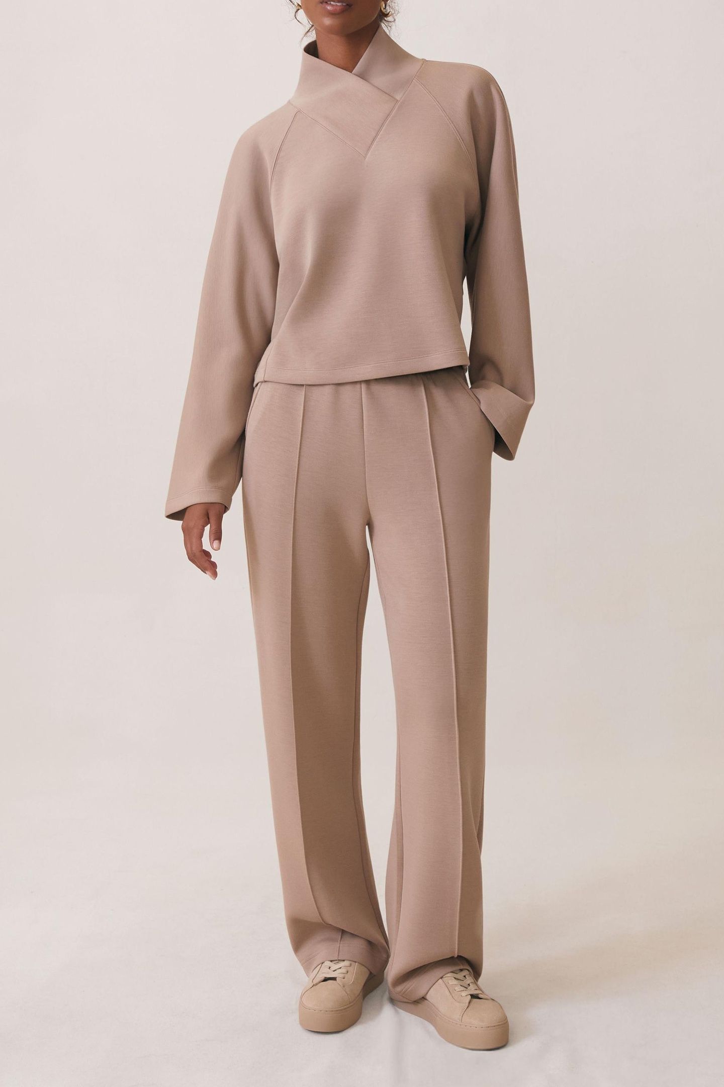 WIDE LEG JOGGER TAUPE NEUTRAL 1