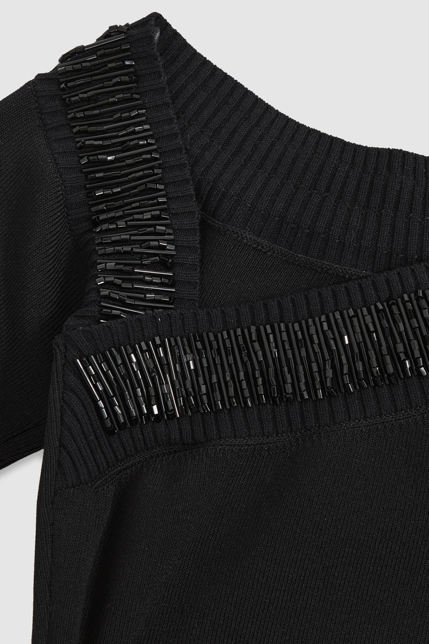 KNITTED MIDI DRESS BLACK 5