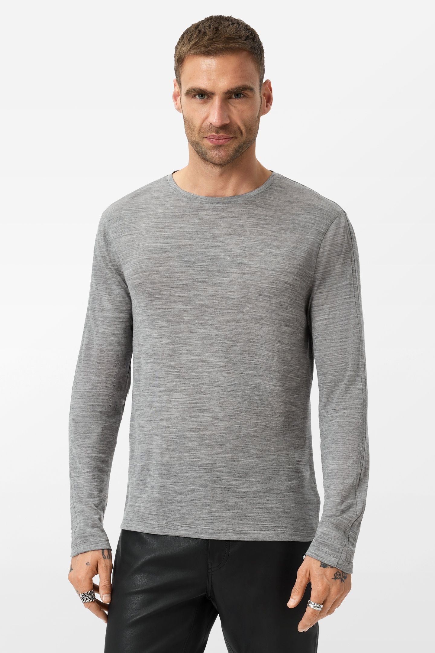 CLEMENTE CREWNECK MED GREY 1