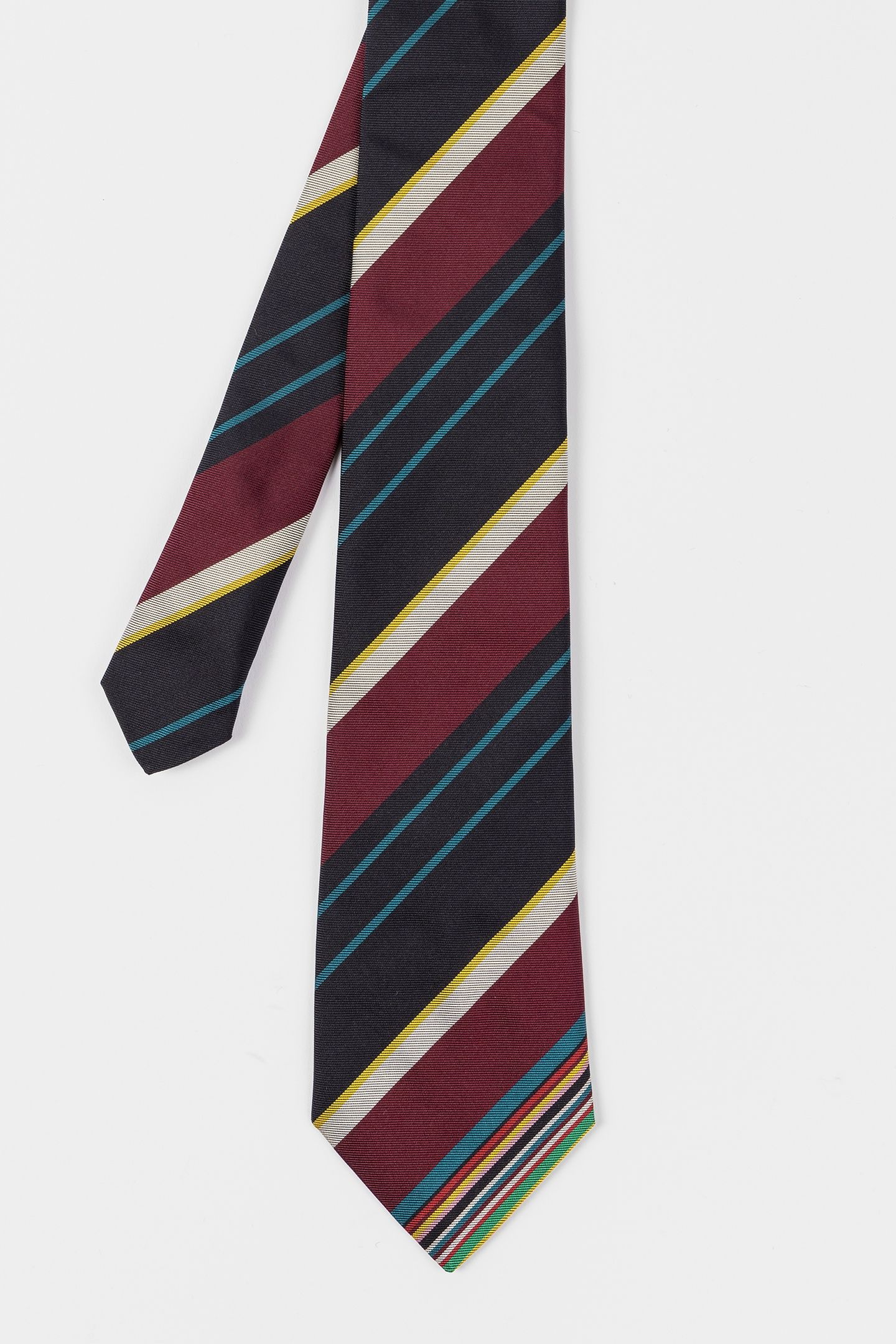MEN TIE SIGNATR STRP TIP BLACK 1