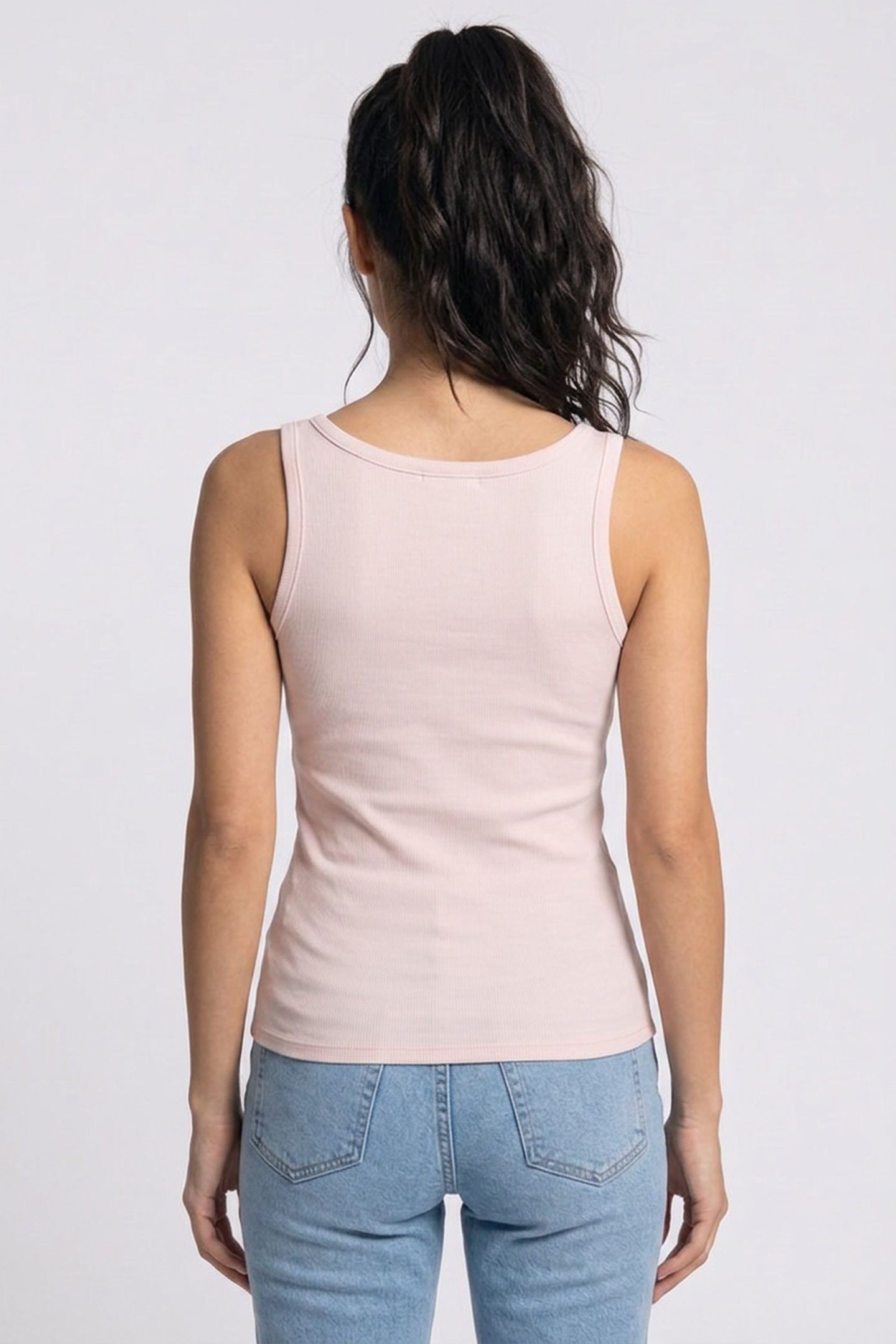 CHENILLE LOGO TANK T LOW KEY PINK 2